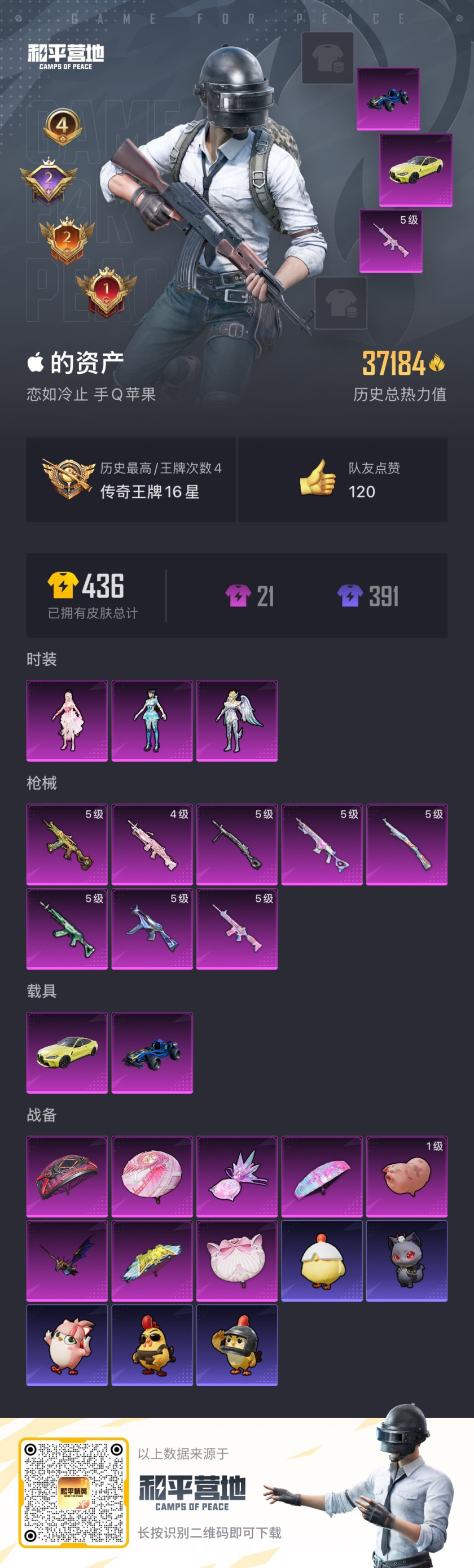 HPSJ469334和平精英账号详情图5