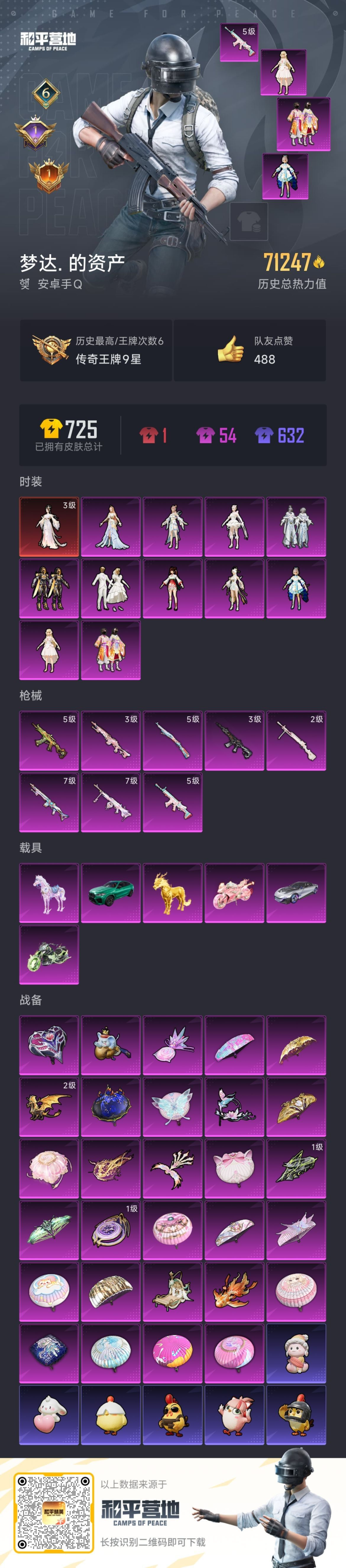 HPSJ469266和平精英账号详情图3