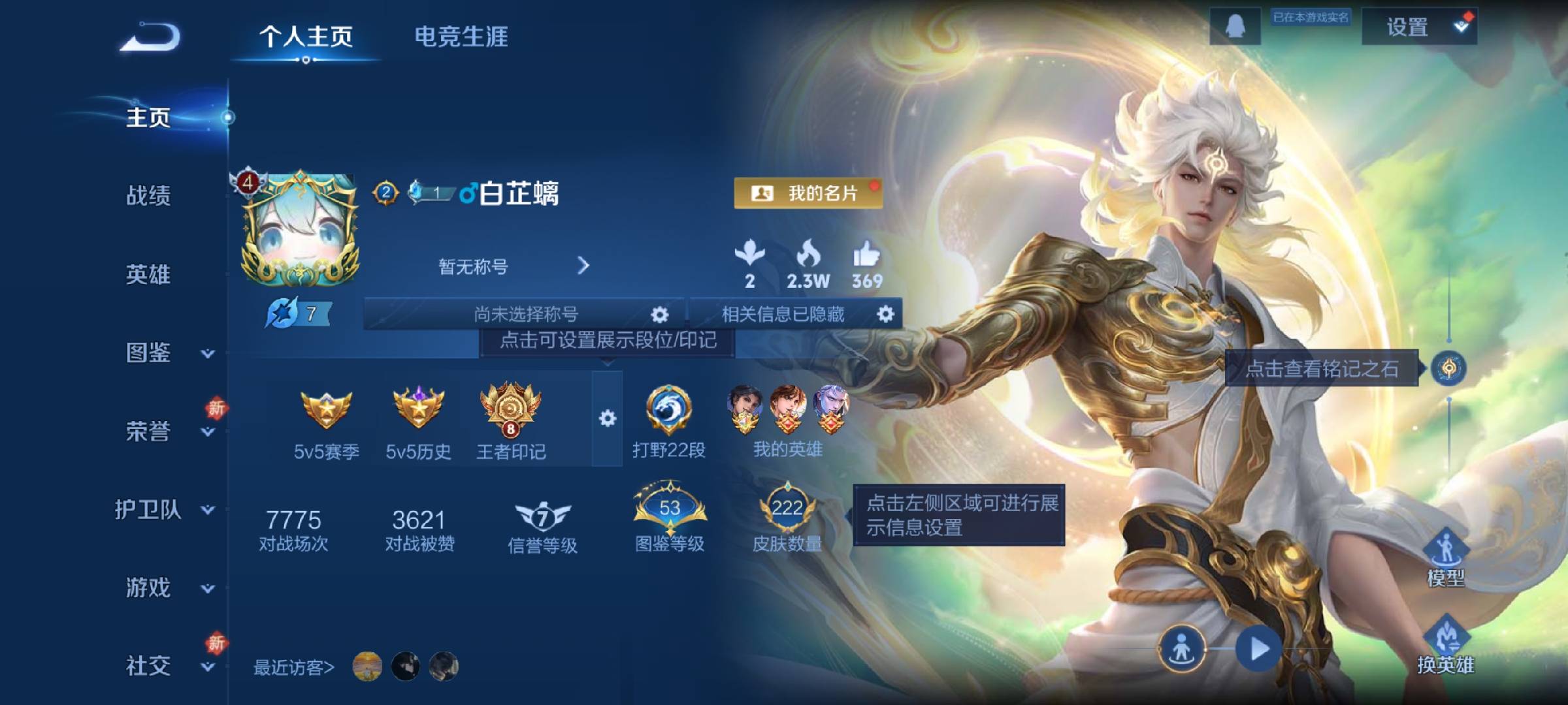 WZCMW4131235王者荣耀账号详情图2