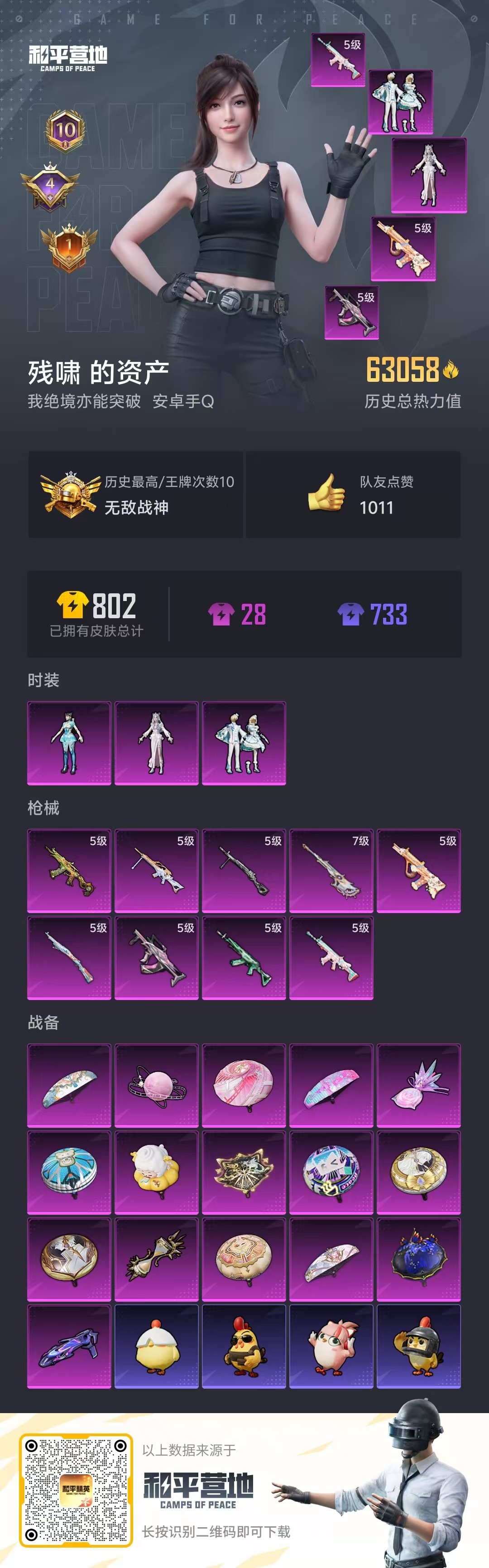 HPSJ469433和平精英账号详情图3