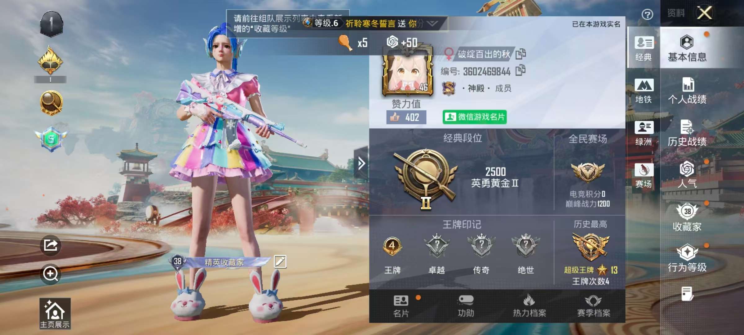 HPSJ469324和平精英账号详情图4