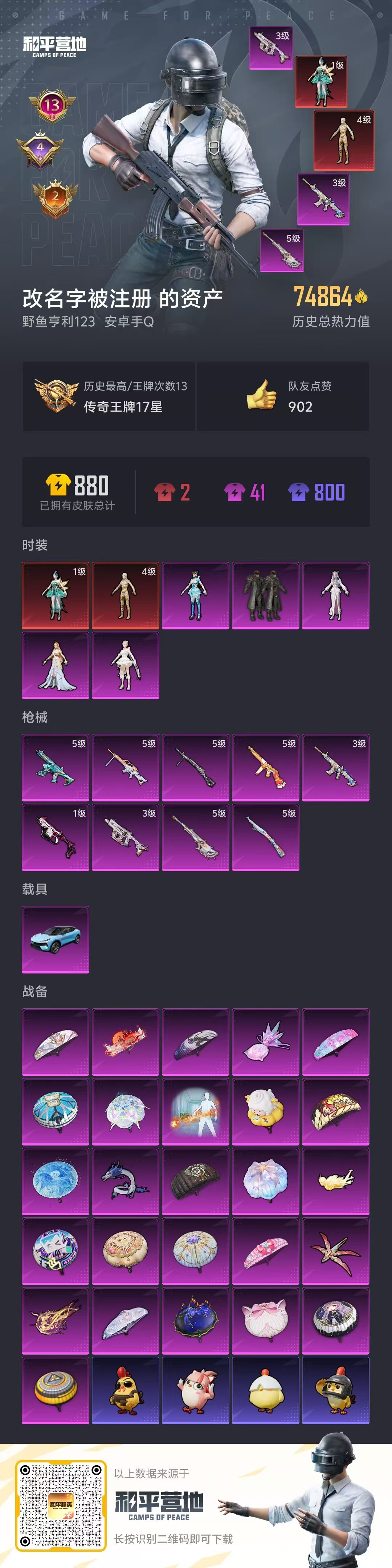 HPSJ469477和平精英账号详情图5