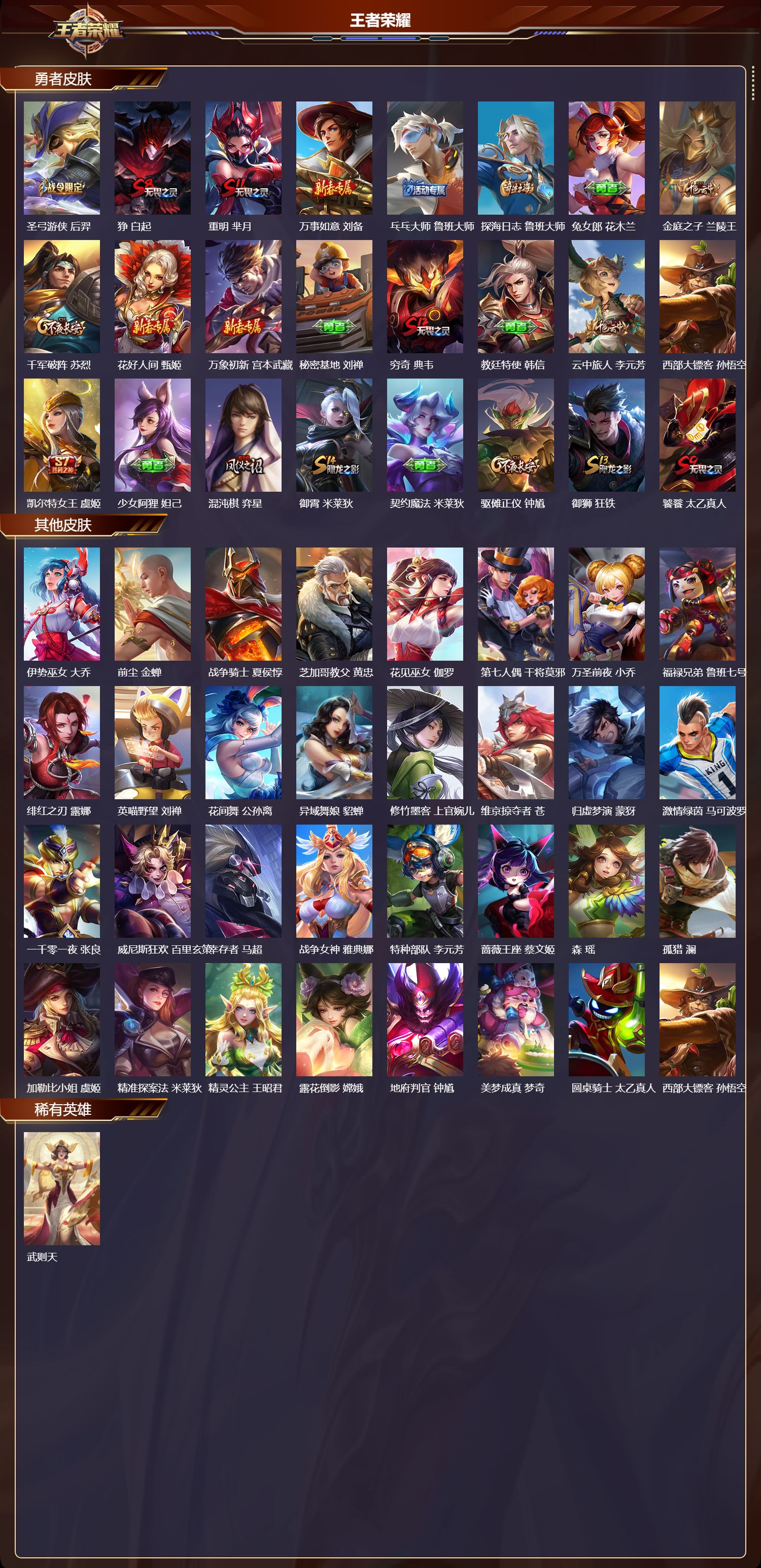 WZMK4151530王者荣耀账号详情图3