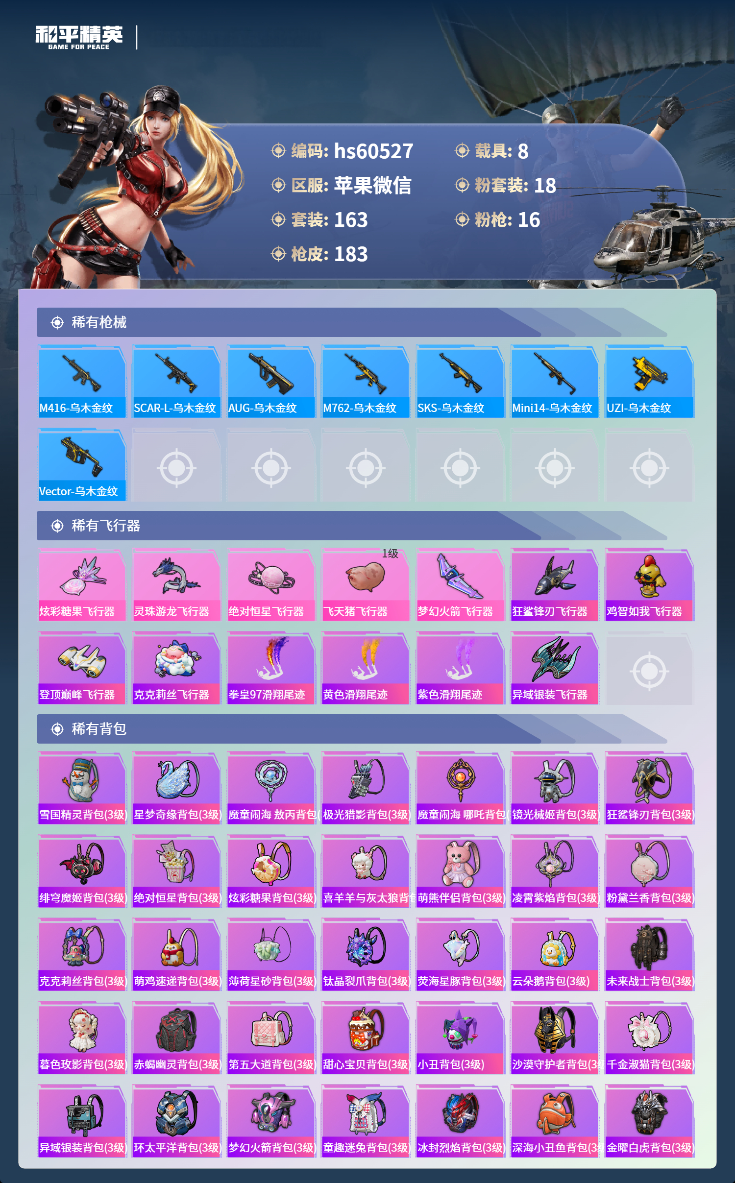 HPSJ469723和平精英账号详情图10