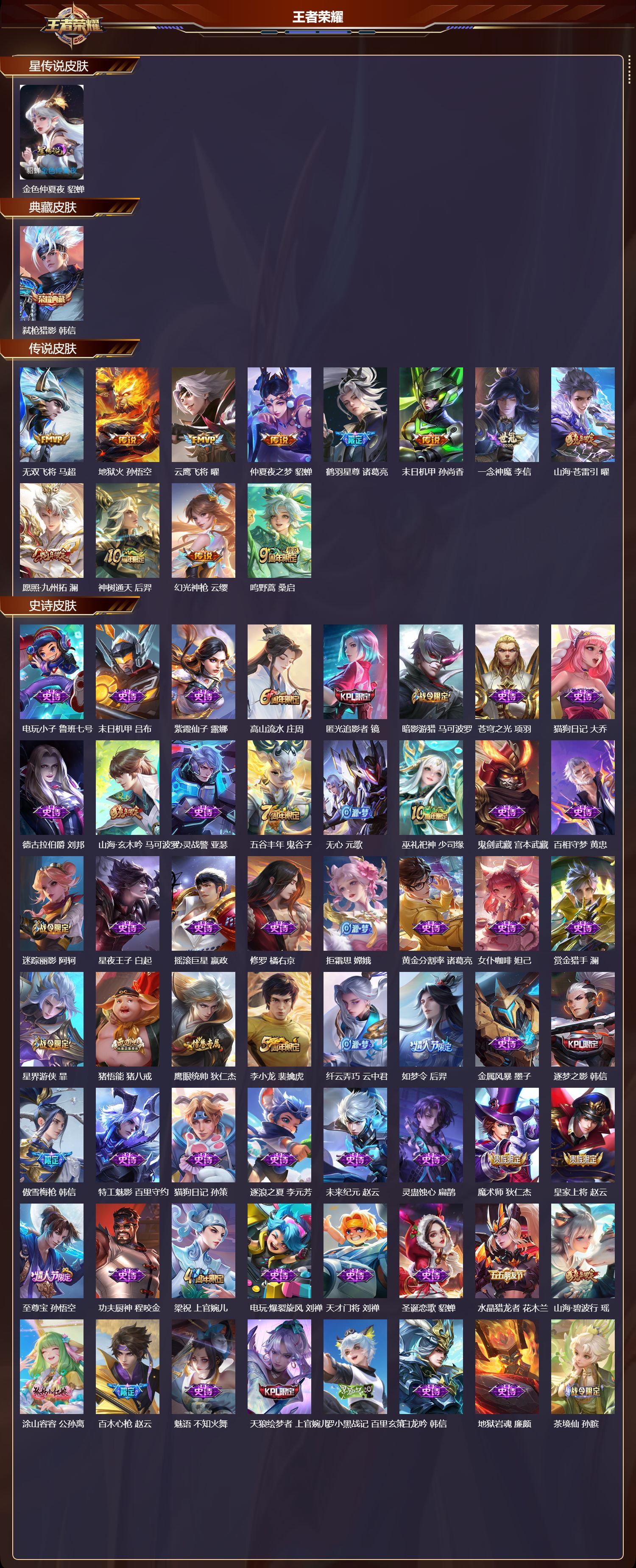 WZQM4132949王者荣耀账号详情图3