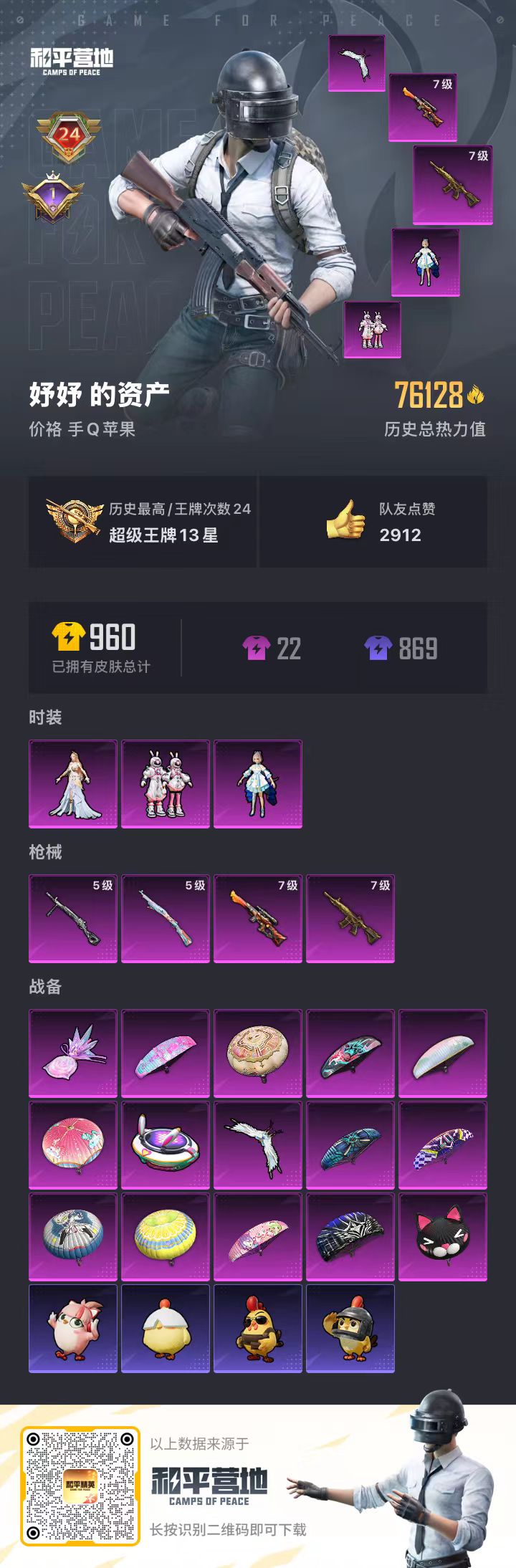 HPCMW472675和平精英账号详情图5