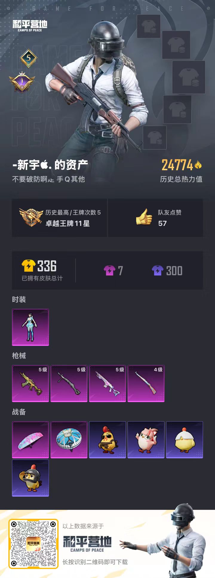 HPSJ471234和平精英账号详情图5