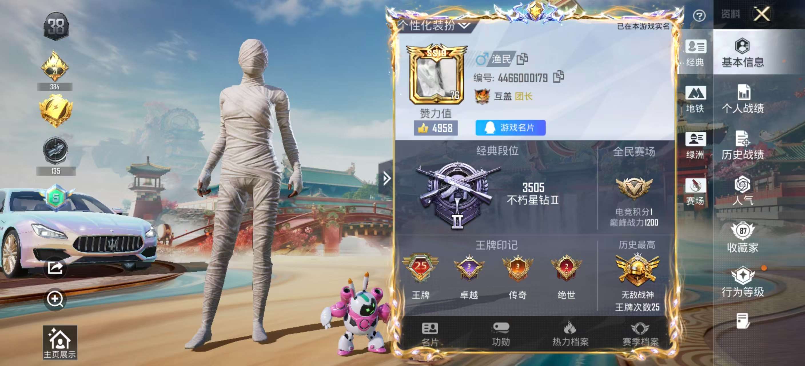 HPCMW3425665和平精英账号详情图2