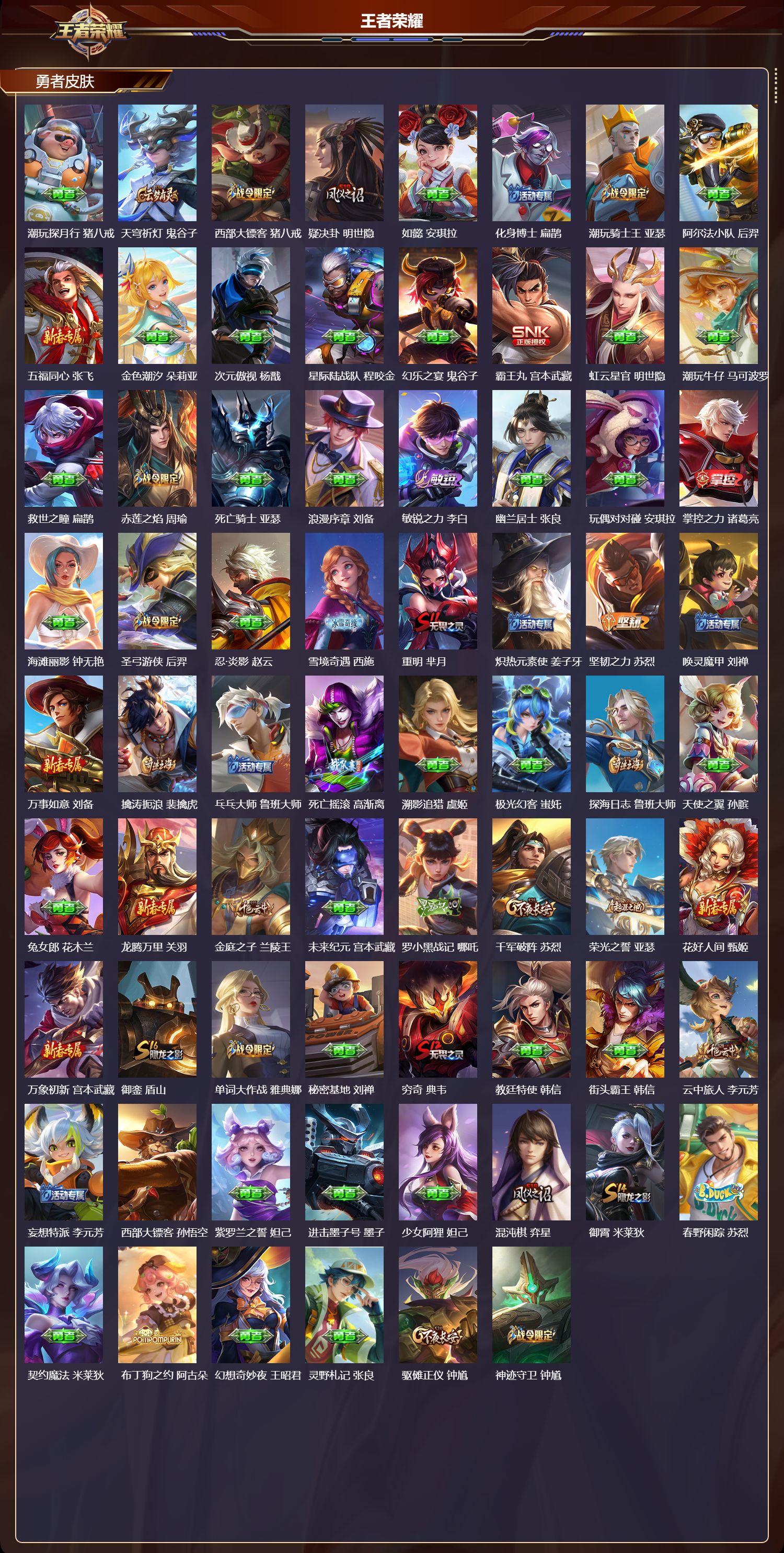 WZQM4159123王者荣耀账号详情图5