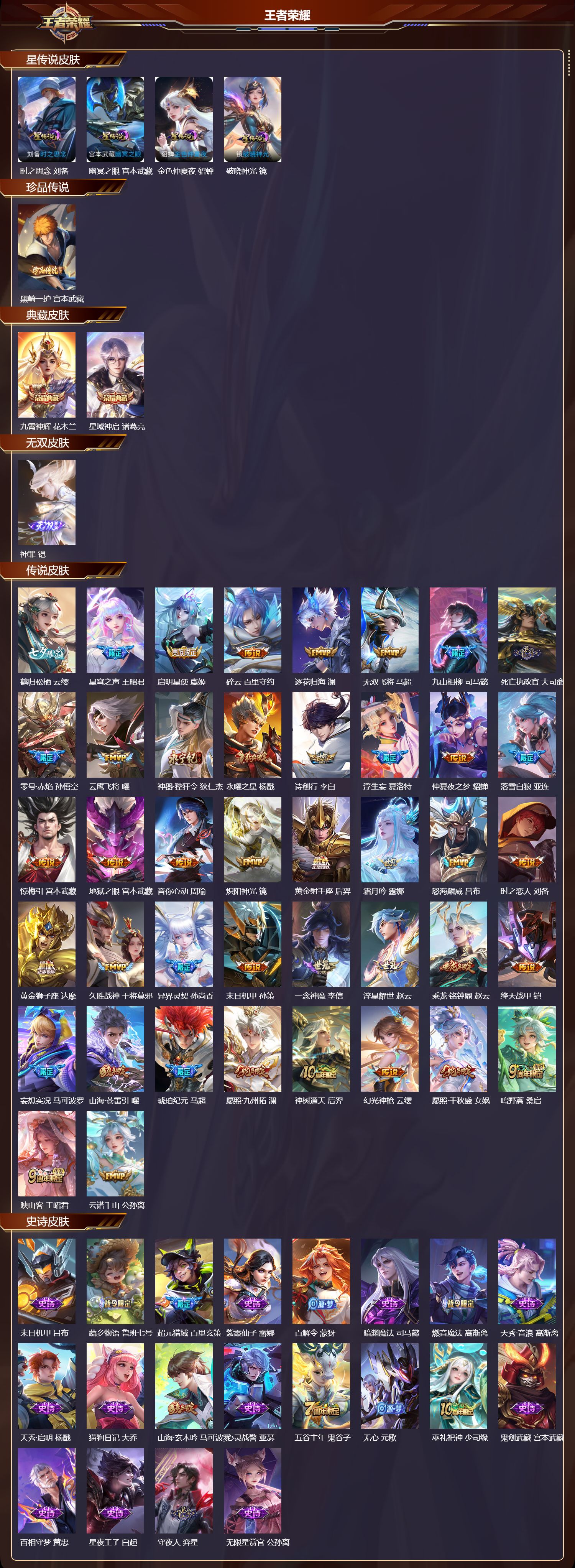 WZQM4137882王者荣耀账号详情图3