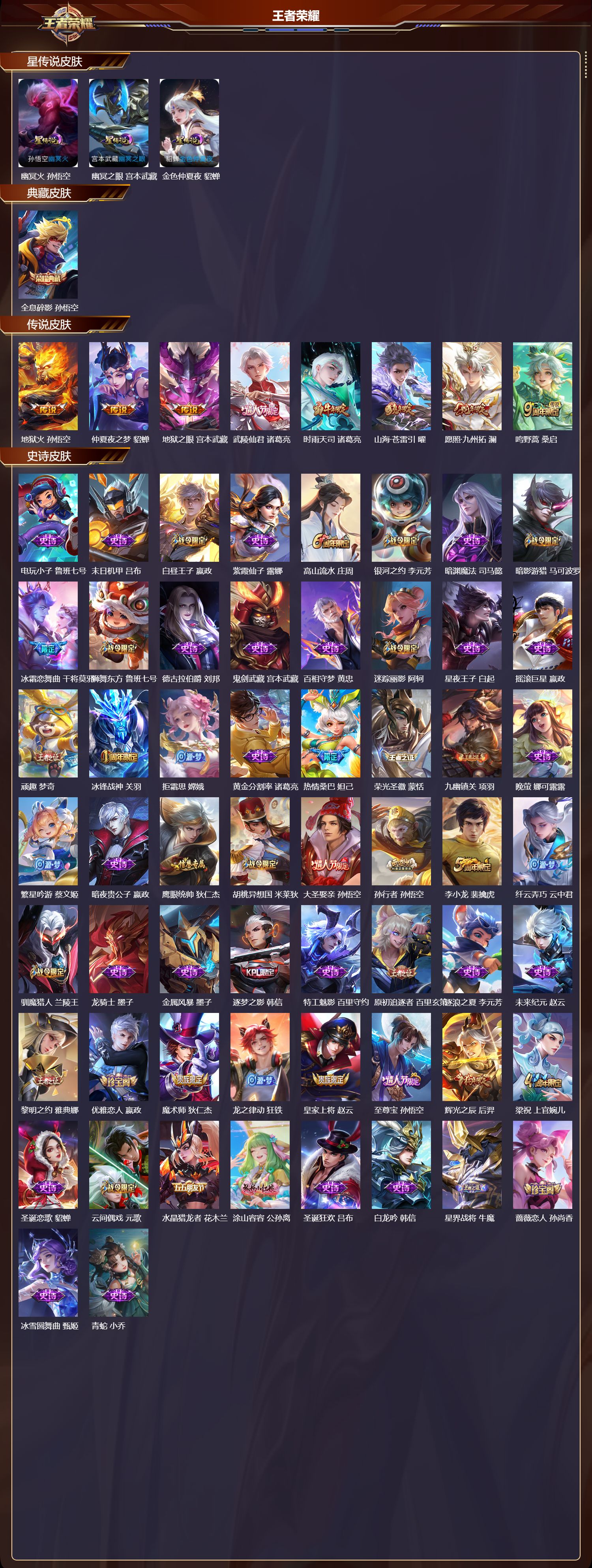 WZQM4159123王者荣耀账号详情图3