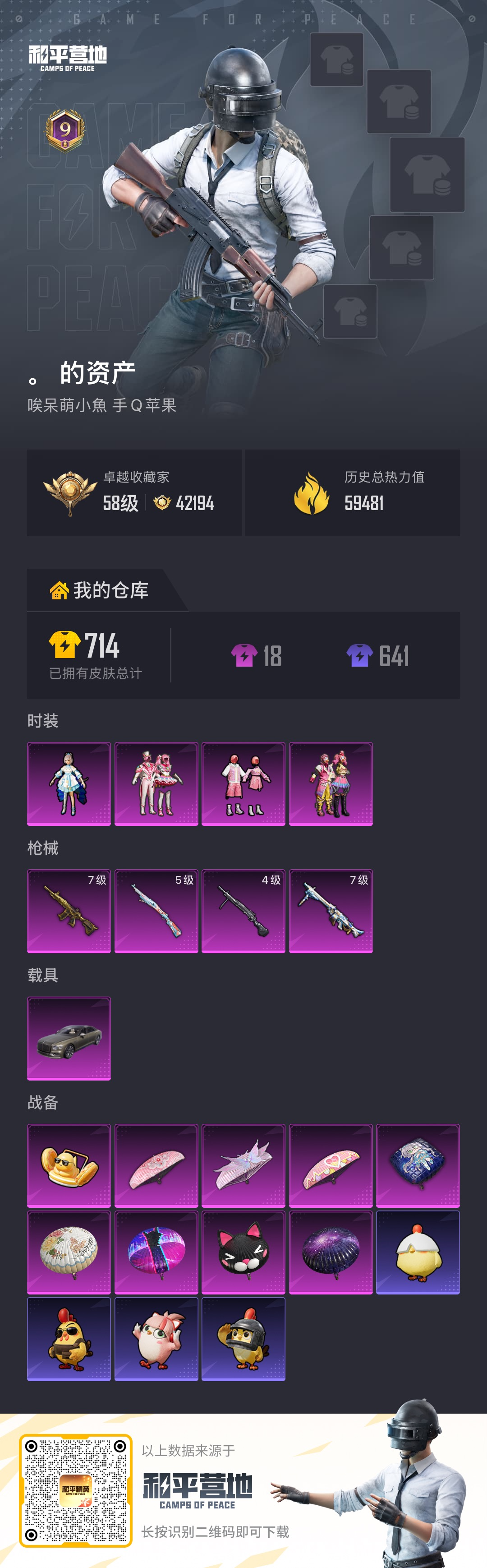 HPSJ471883和平精英账号详情图3