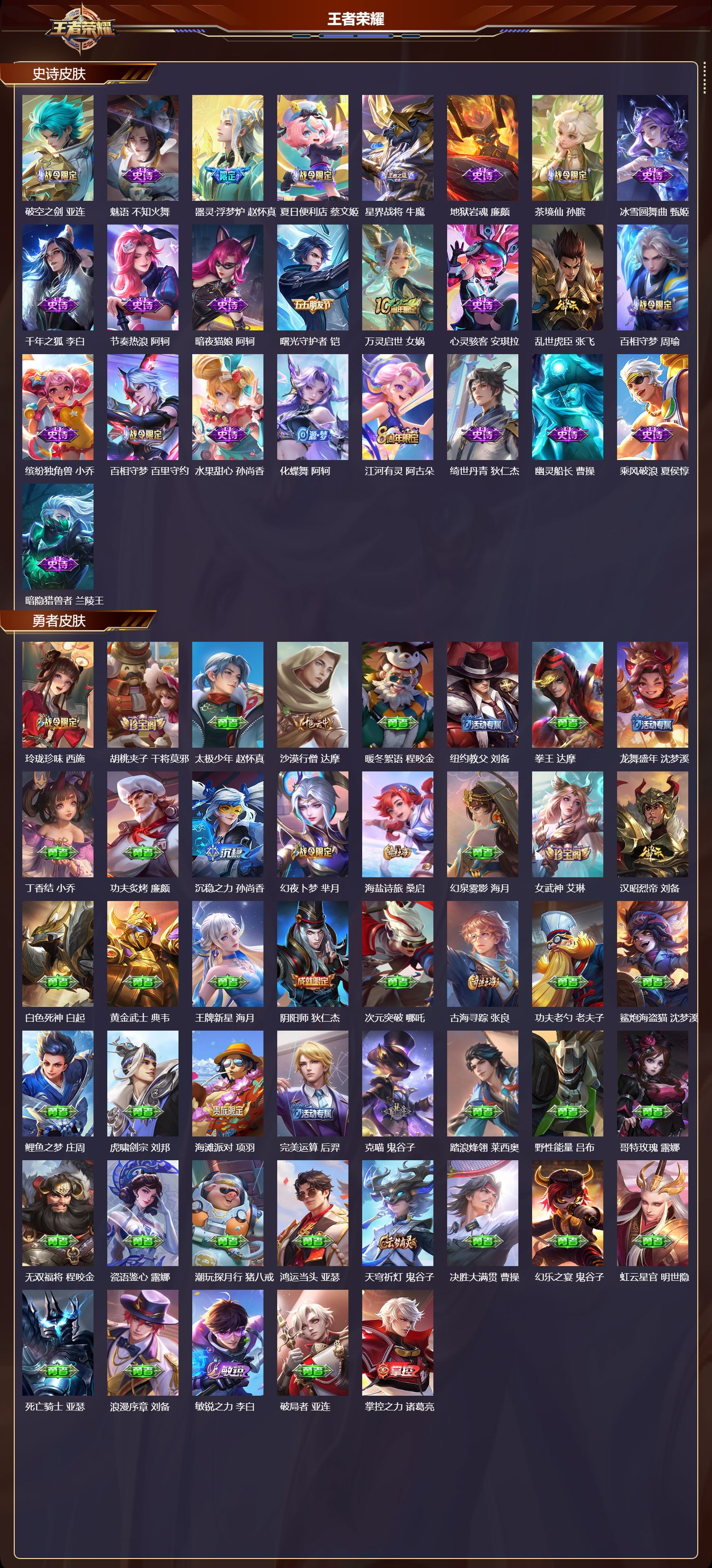 WZMK4151574王者荣耀账号详情图3