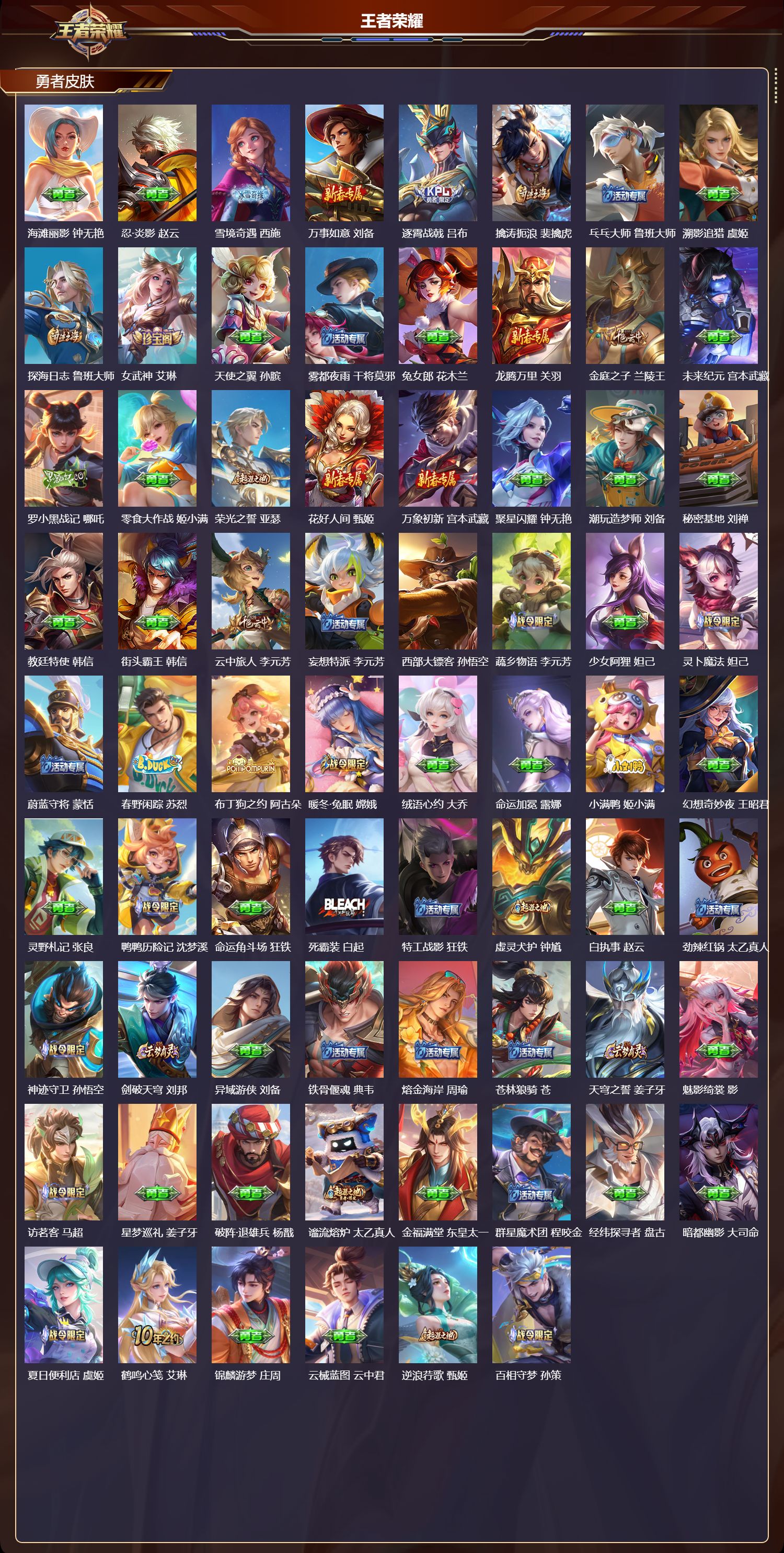 WZMK4151574王者荣耀账号详情图4