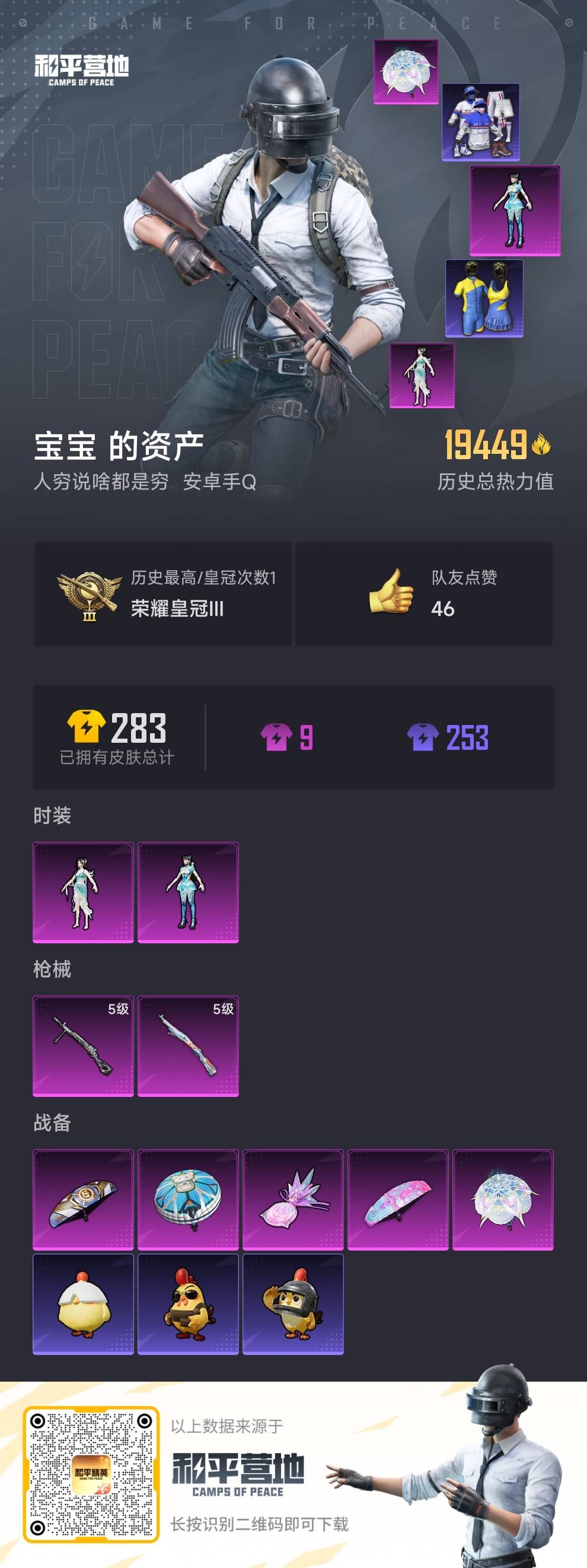 HPSJ472153和平精英账号详情图5