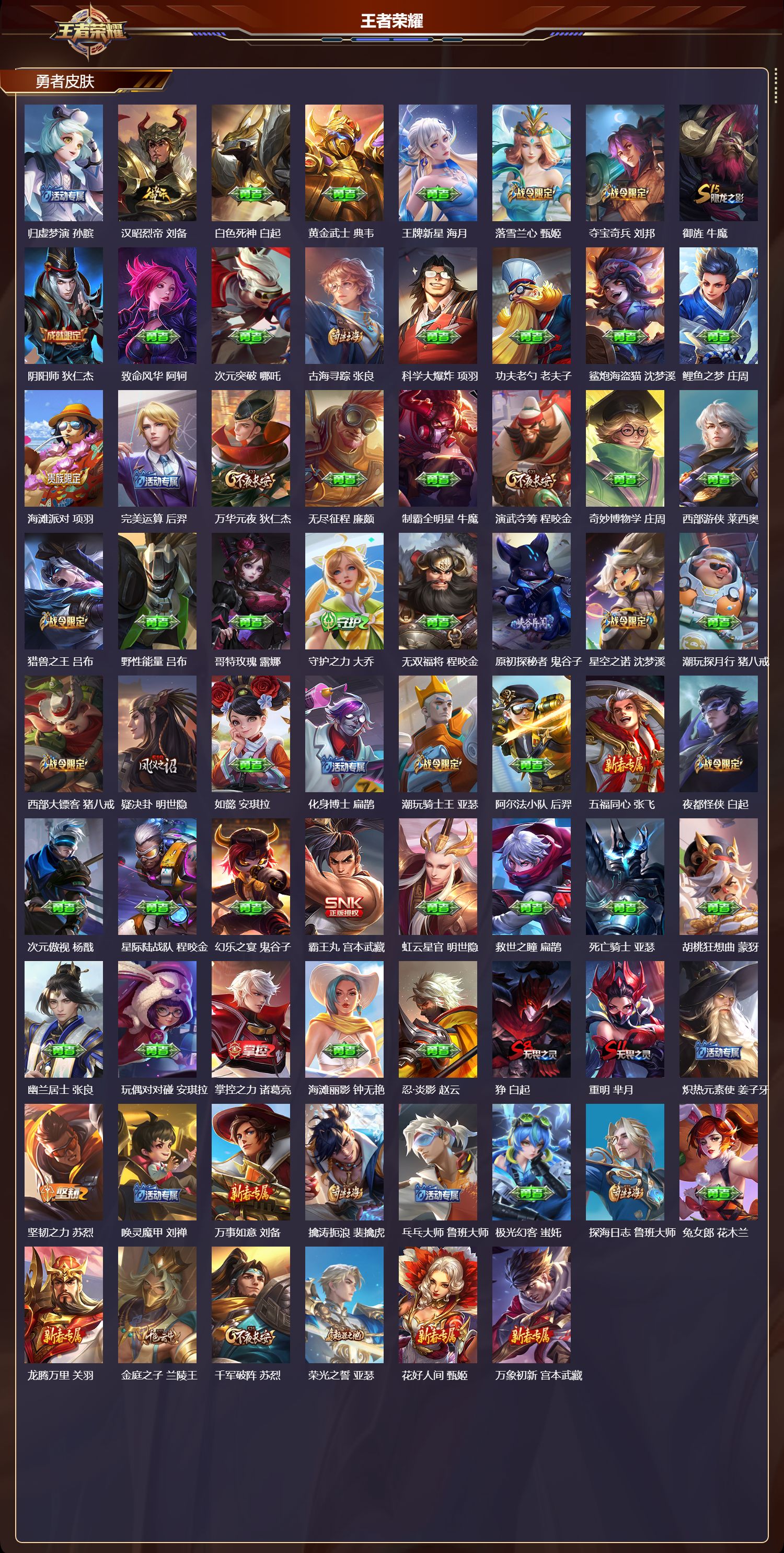 WZQM4137849王者荣耀账号详情图5