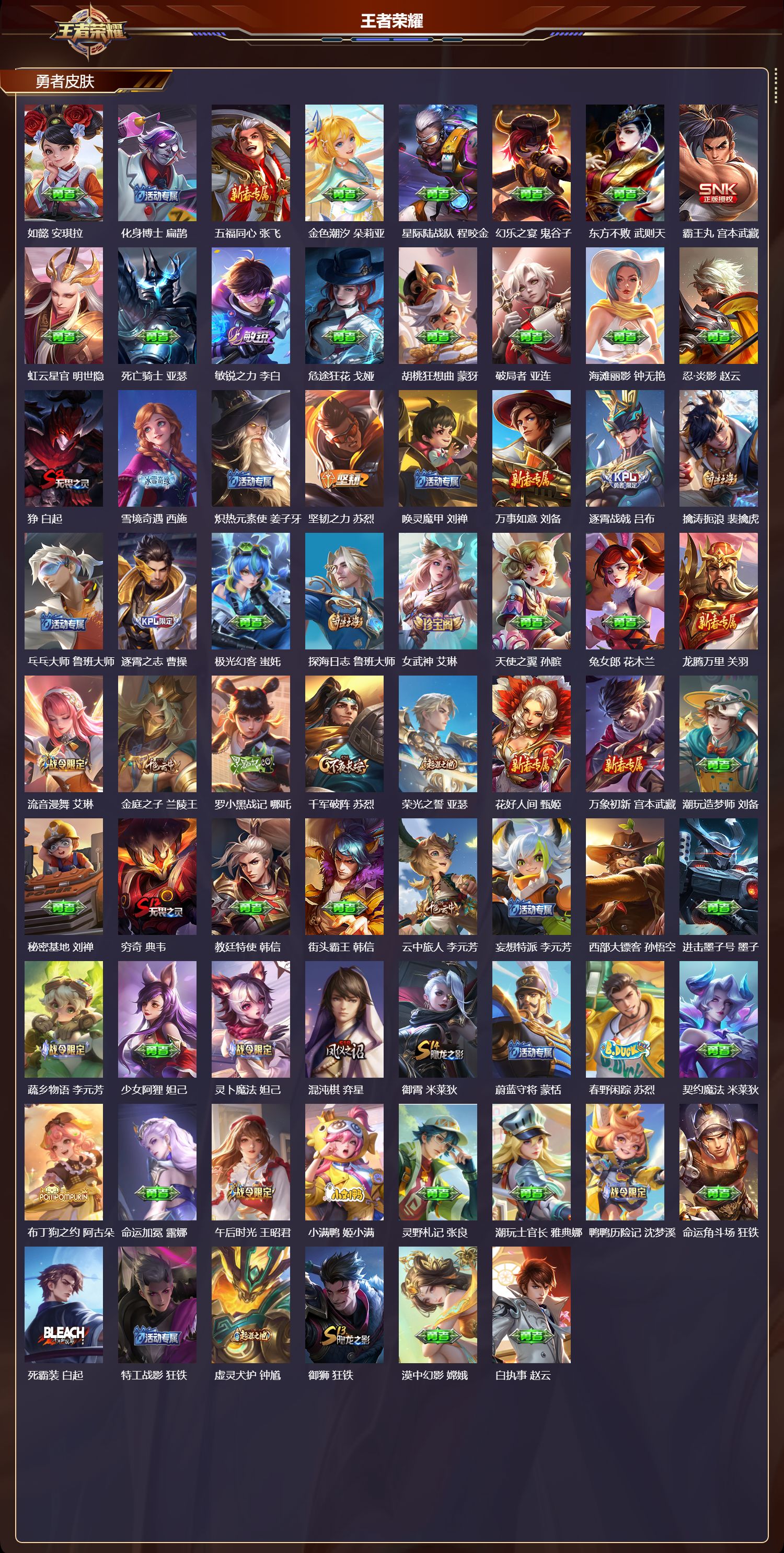 WZQM4137855王者荣耀账号详情图5