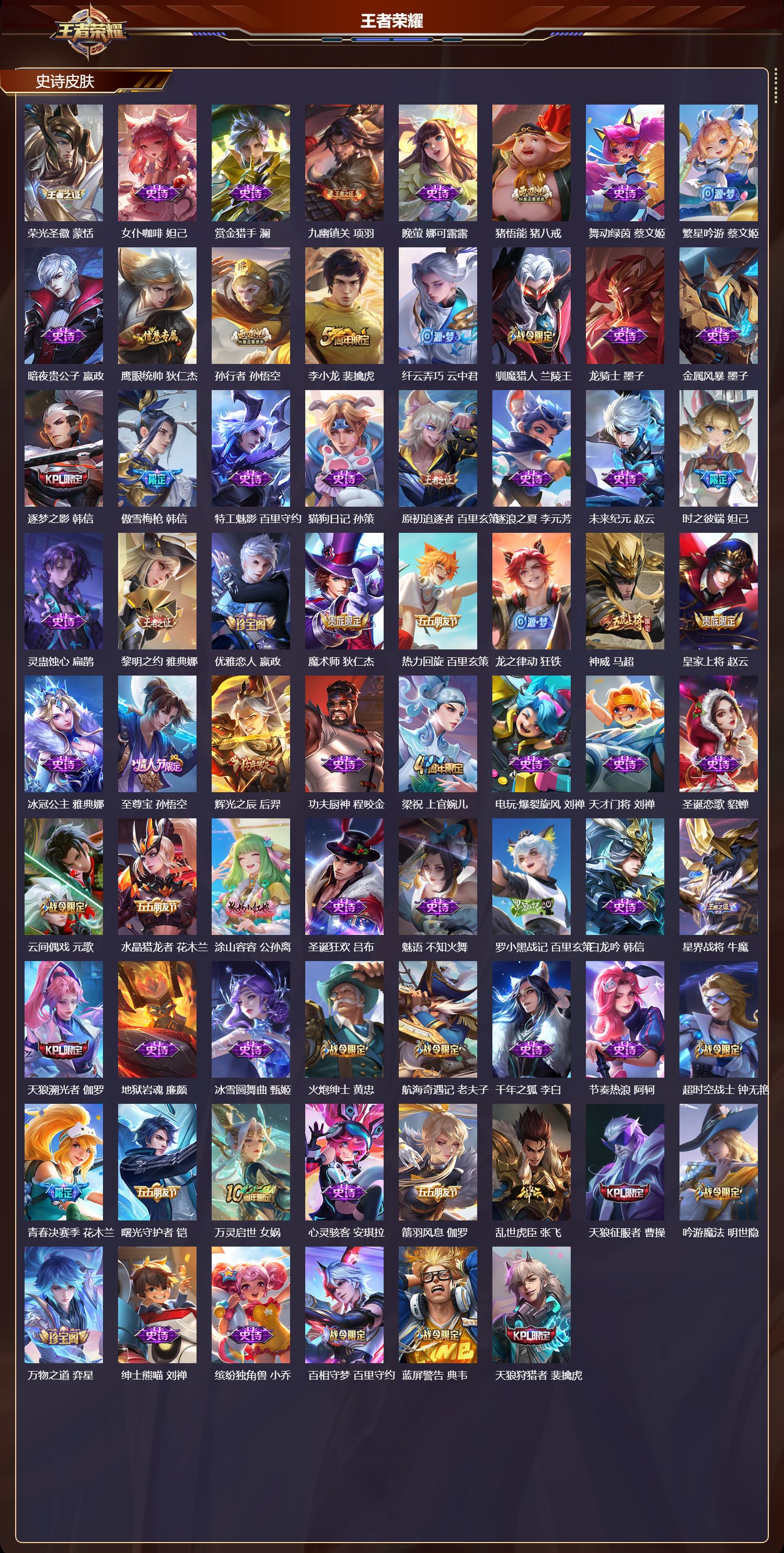 WZQM4141577王者荣耀账号详情图4