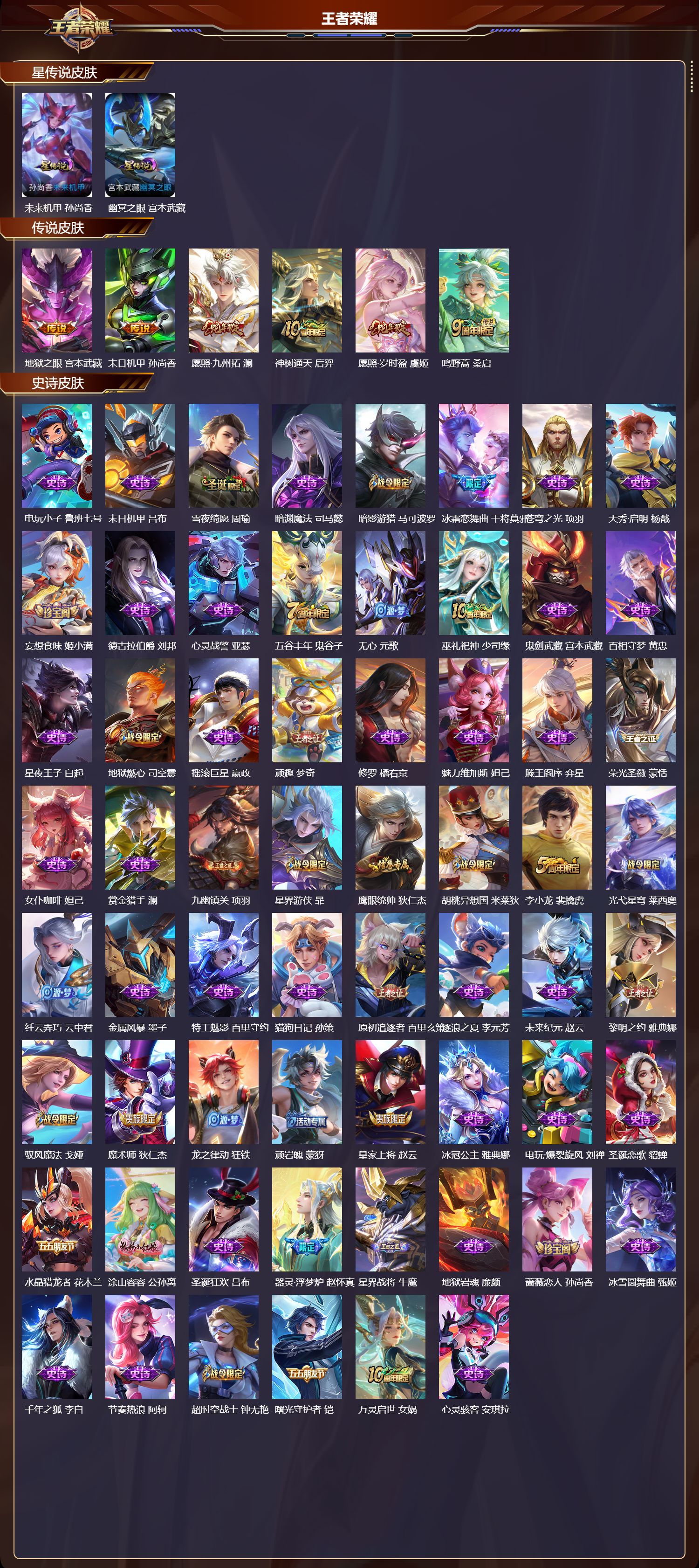 WZQM4159590王者荣耀账号详情图3