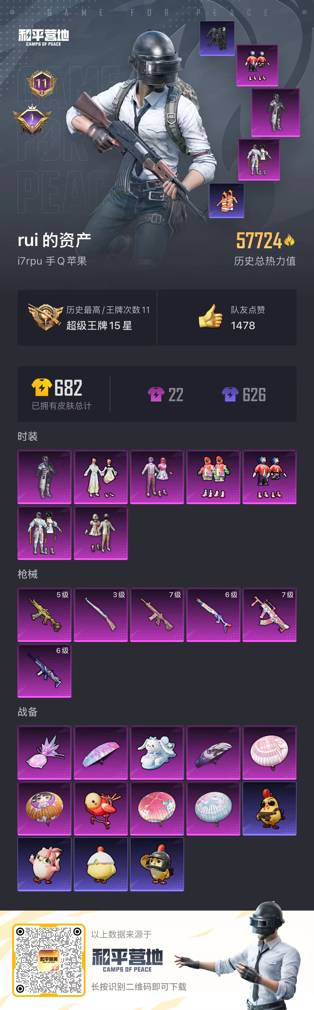 HPSJ473645和平精英账号详情图3