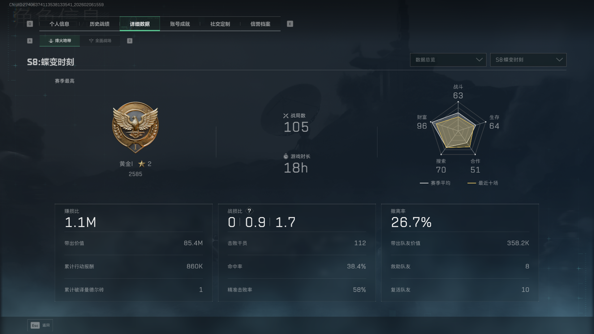 SJZQM438853三角洲行动账号详情图4