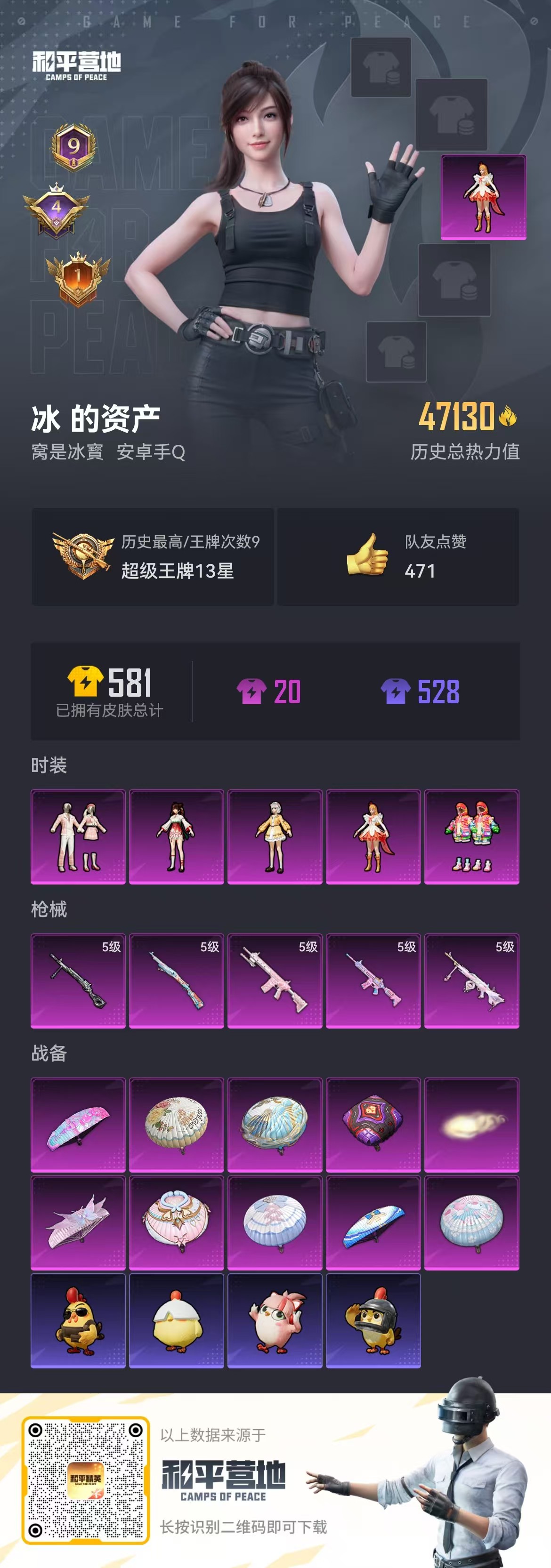 HPSJ473939和平精英账号详情图5