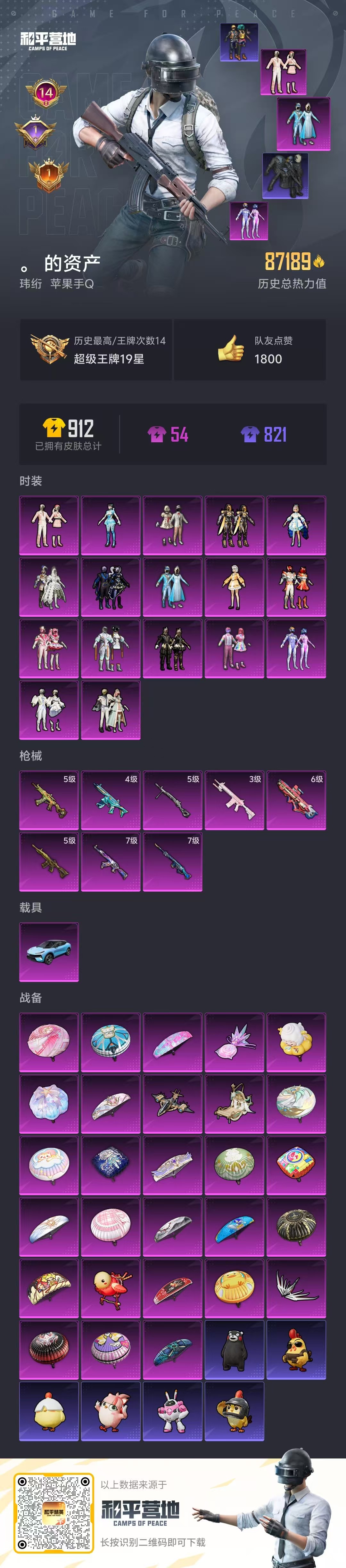 HPSJ473513和平精英账号详情图3