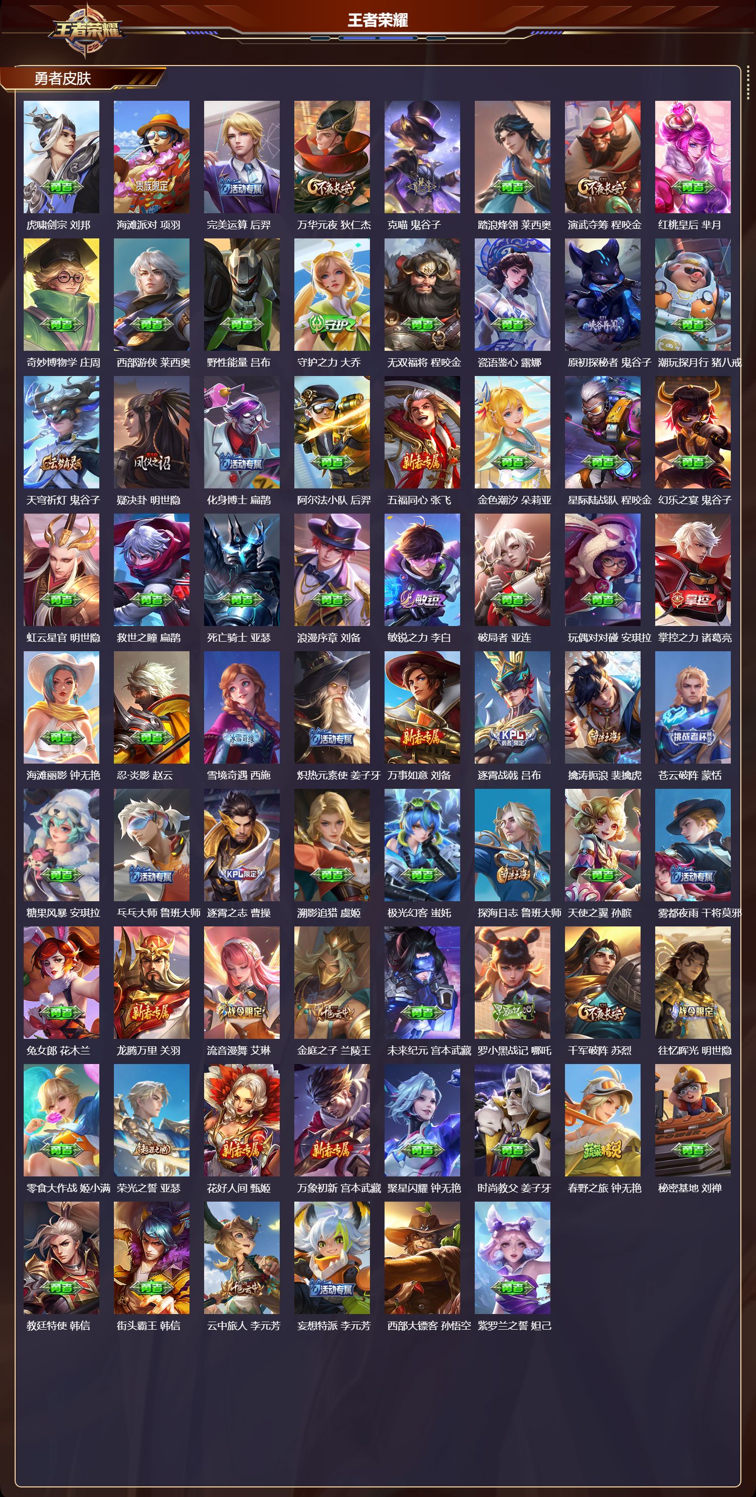 WZQM4141610王者荣耀账号详情图5