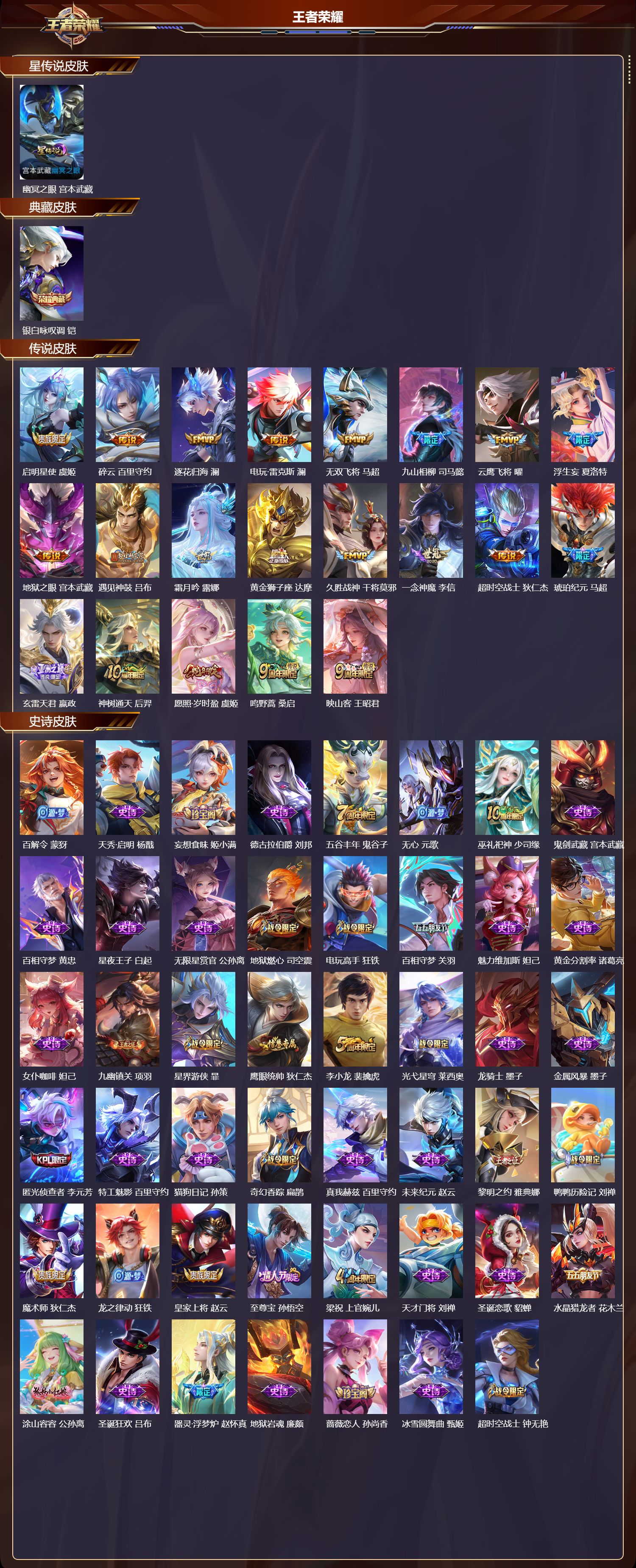 WZMK4151611王者荣耀账号详情图2