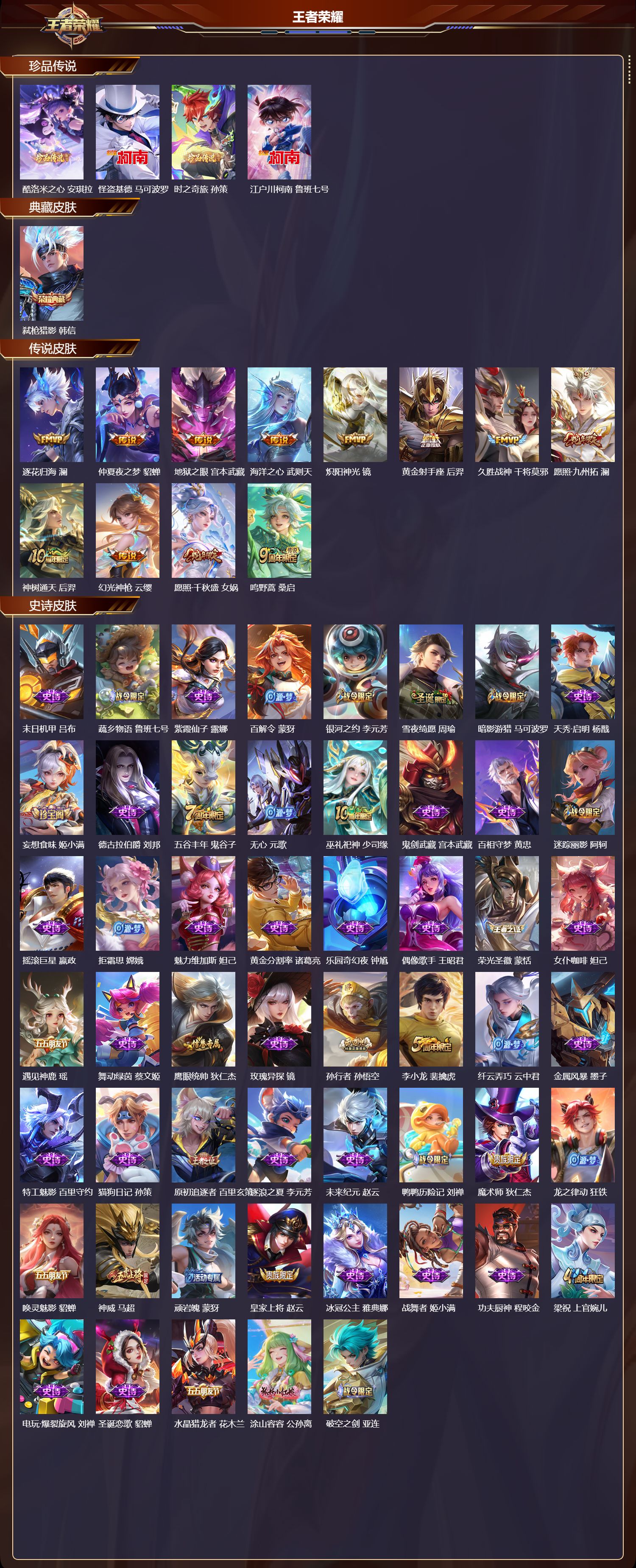 WZMK4151612王者荣耀账号详情图2