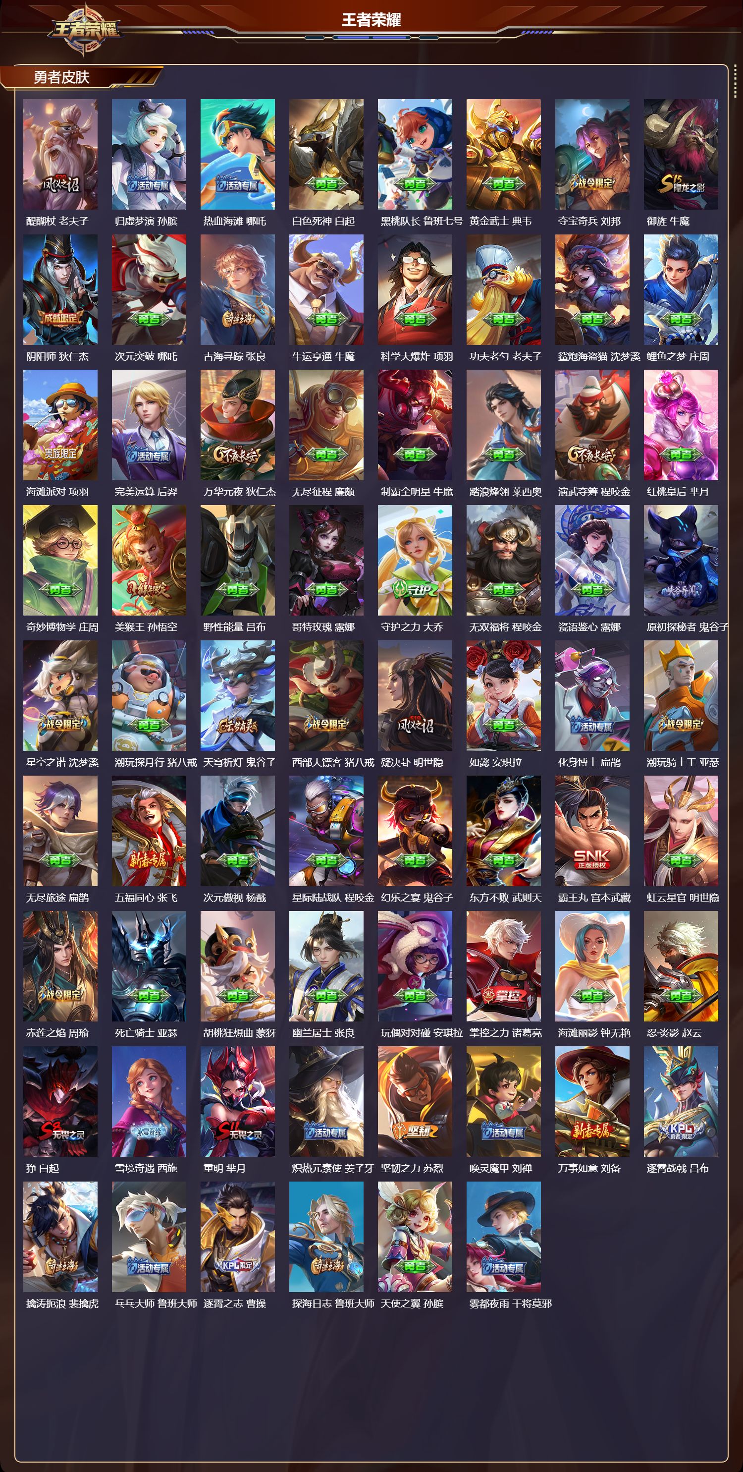 WZQM4159448王者荣耀账号详情图5