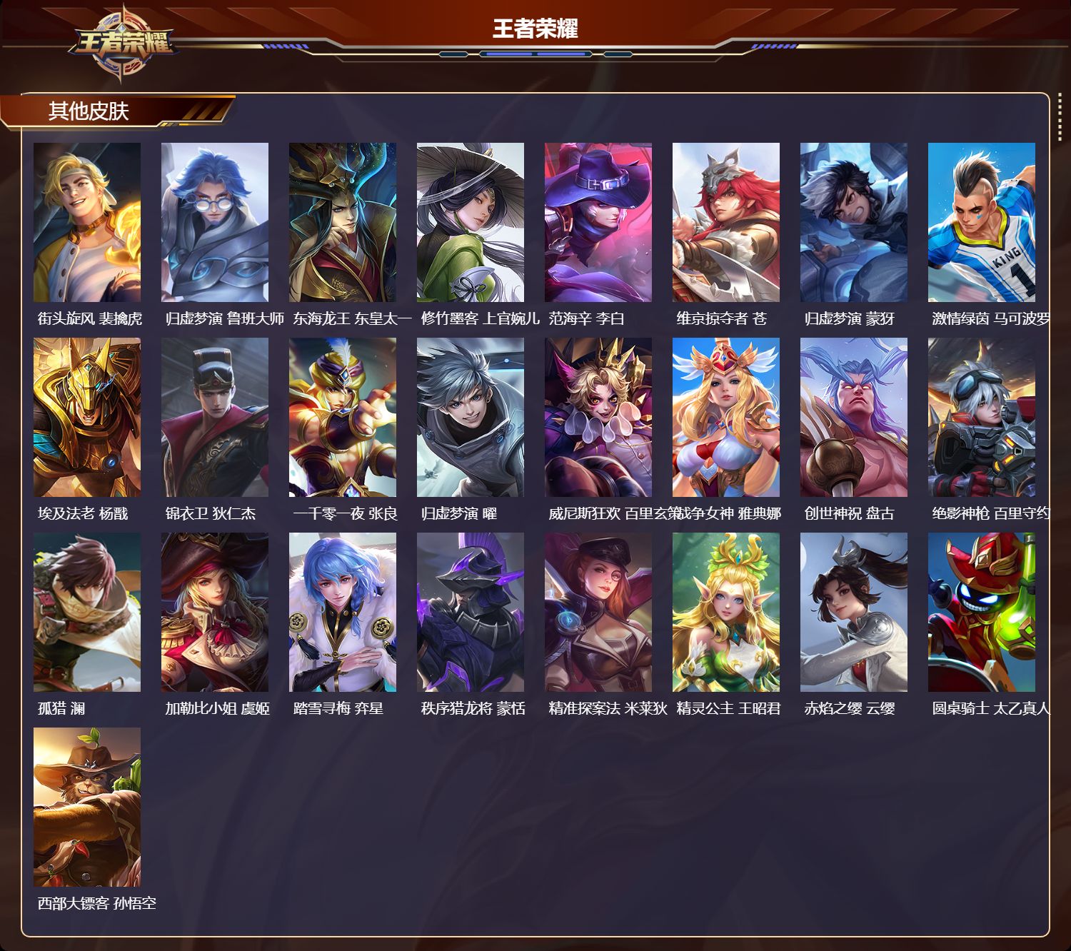 WZMK4151609王者荣耀账号详情图4