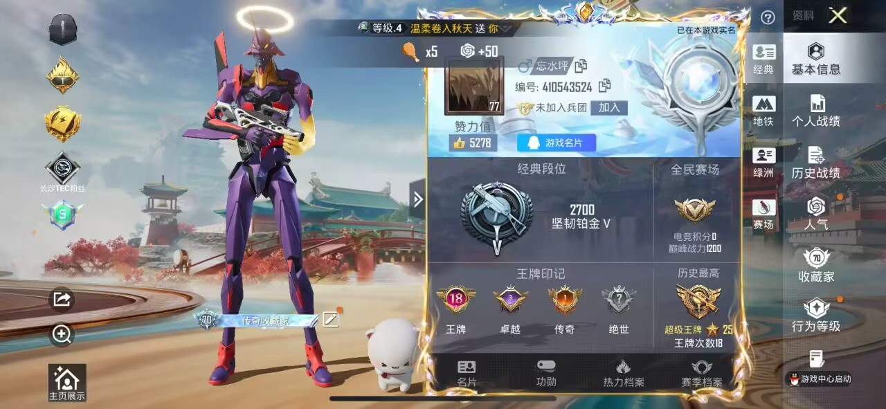 HPSJ473651和平精英账号详情图4