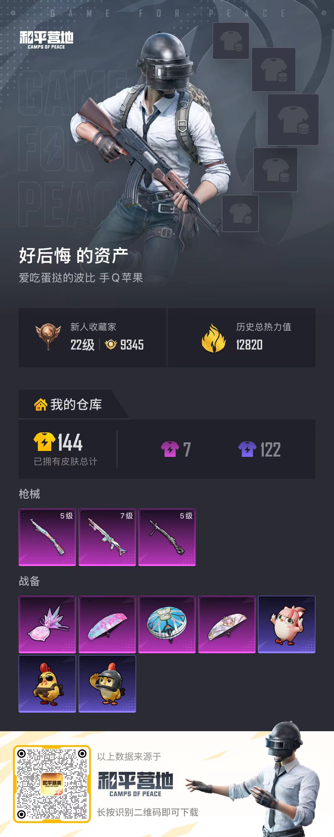 HPSJ473395和平精英账号详情图5