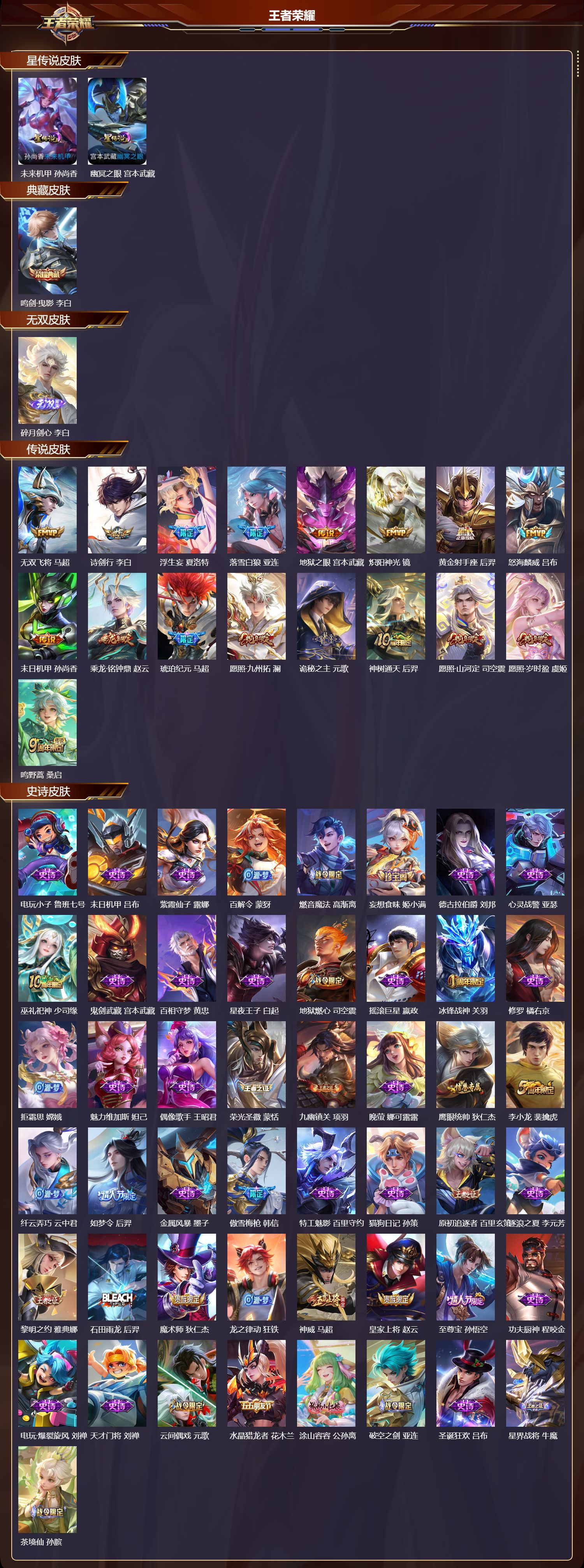 WZQM4137953王者荣耀账号详情图3