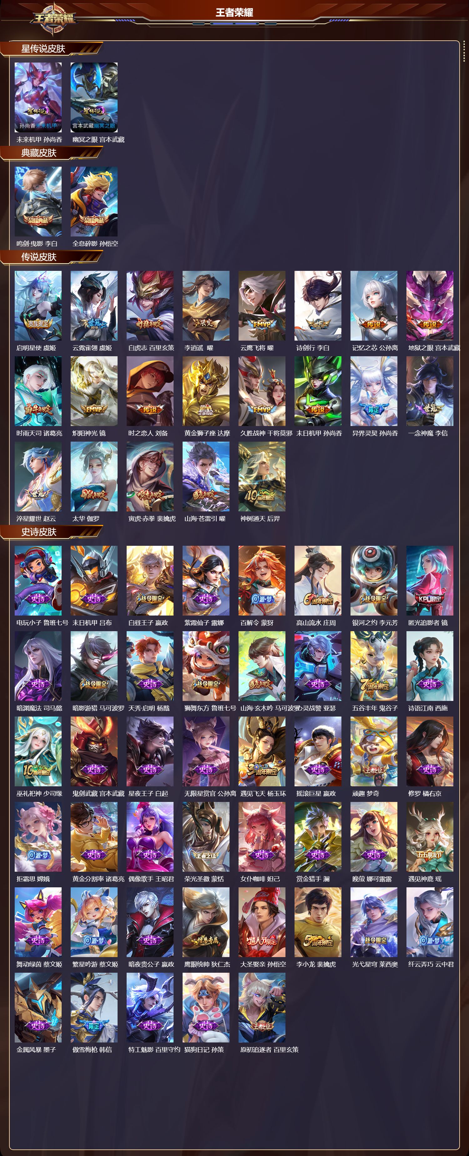 WZQM4141617王者荣耀账号详情图3