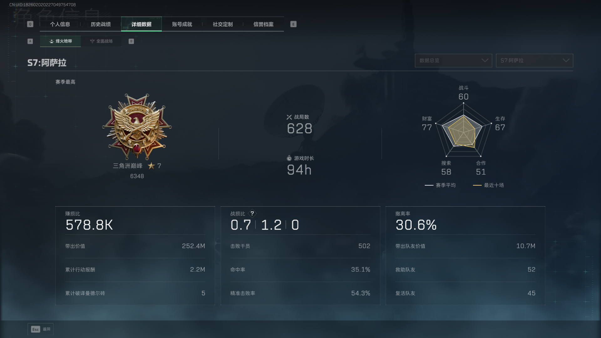 SJZCMW439201三角洲行动账号详情图4