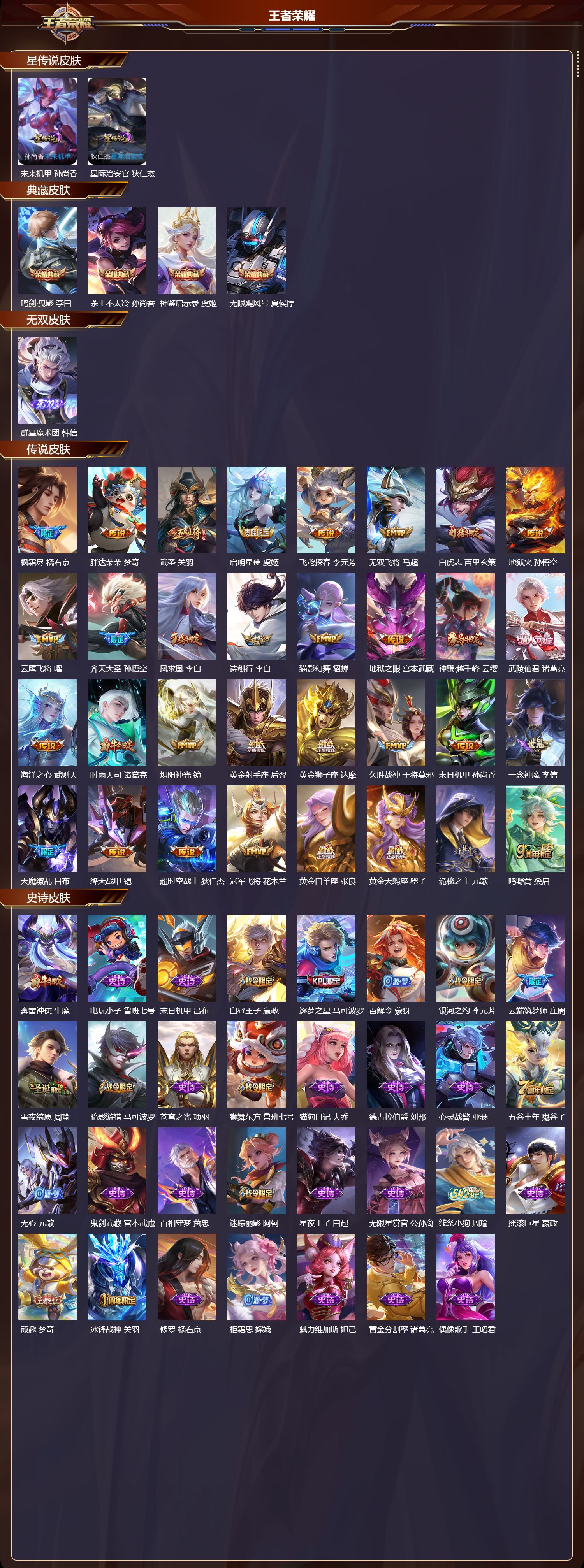 WZQM4196200王者荣耀账号详情图3 WZQM4196200王者荣耀账号详情图3