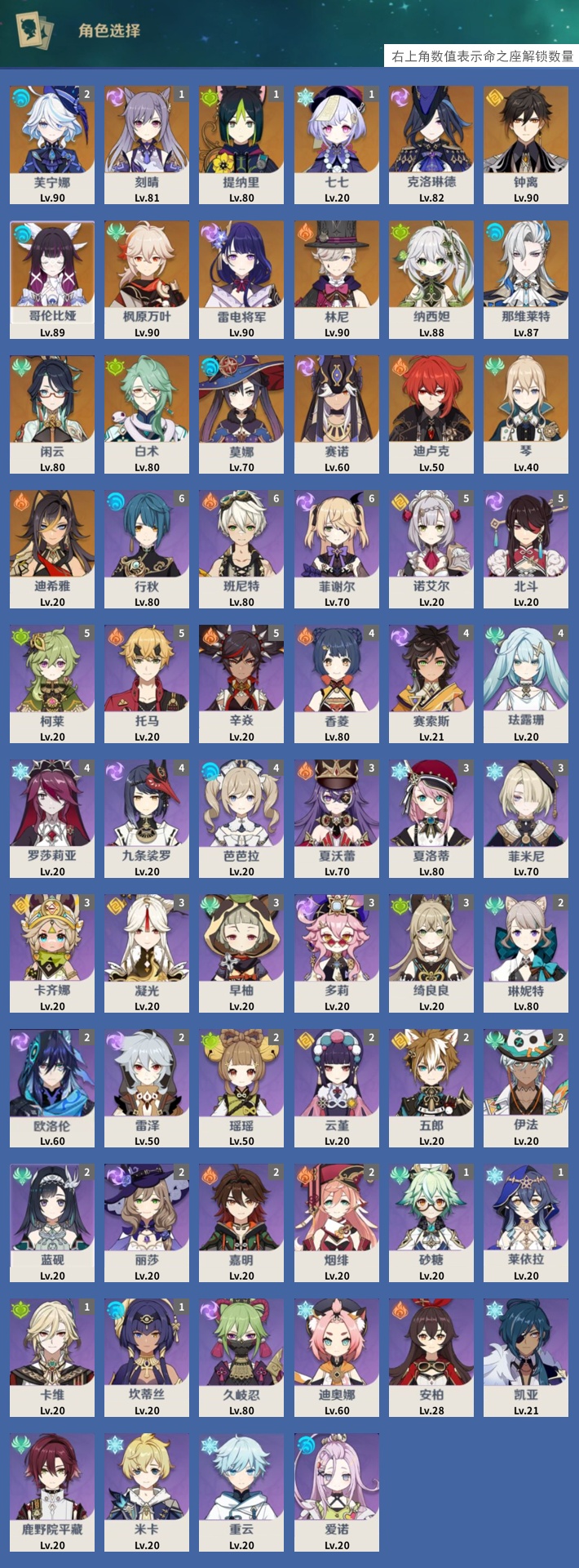 YSMK42947原神账号详情图3