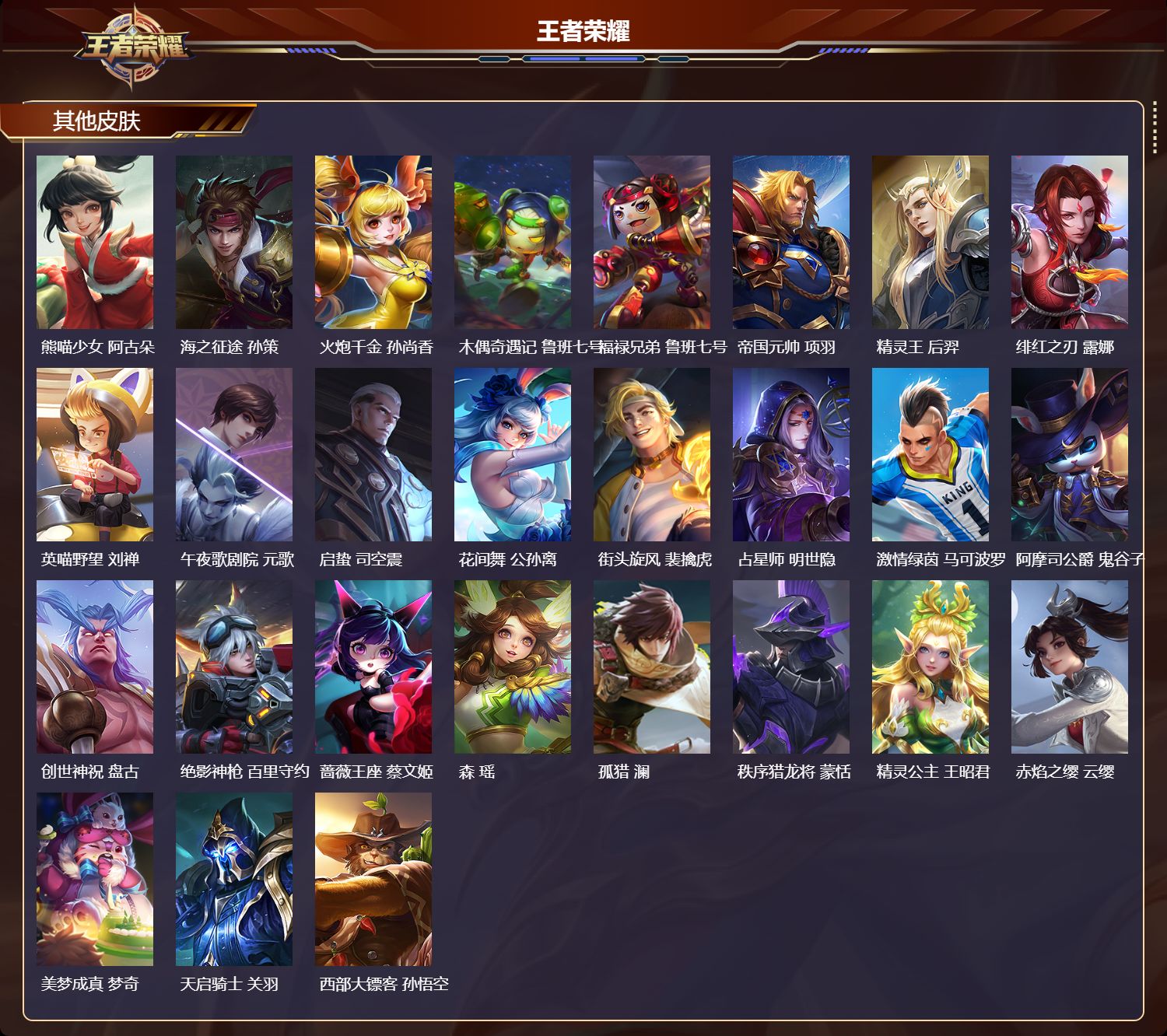 WZMK4196193王者荣耀账号详情图4