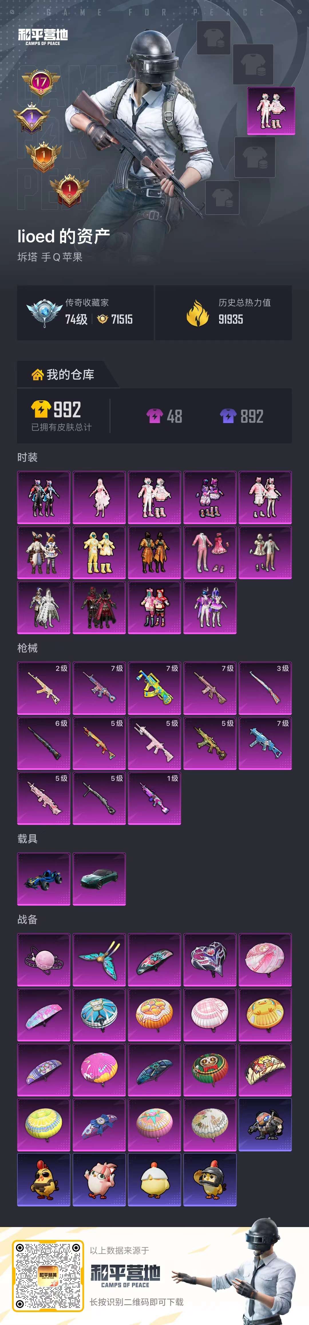 HPCMW4110505和平精英账号详情图2