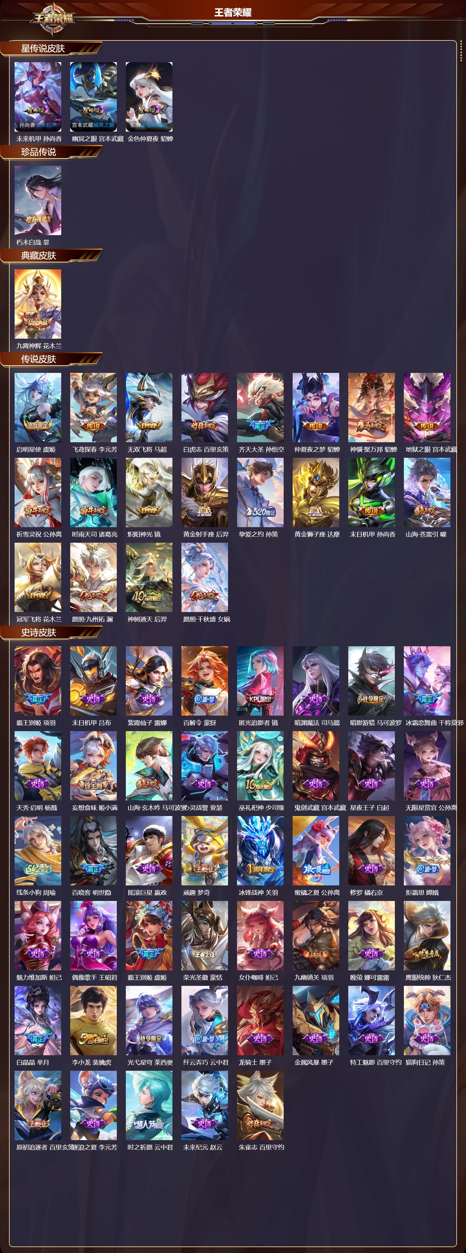 WZQM4196191王者荣耀账号详情图3 WZQM4196191王者荣耀账号详情图3