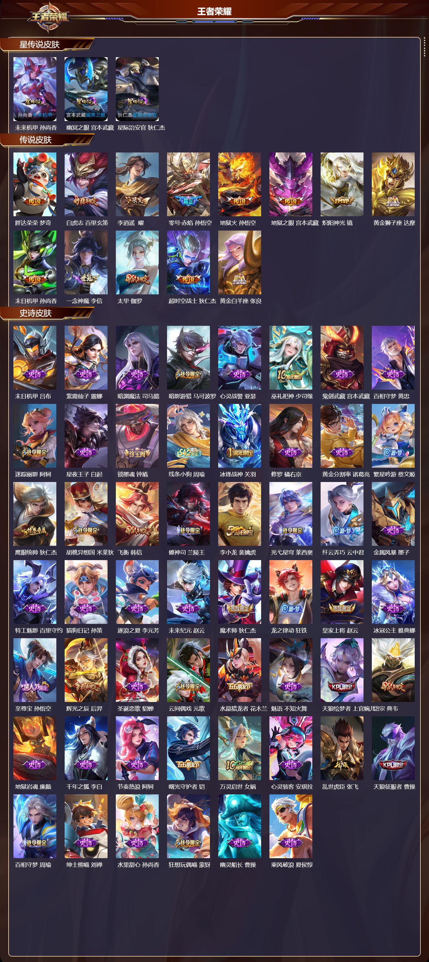 WZQM4196256王者荣耀账号详情图3