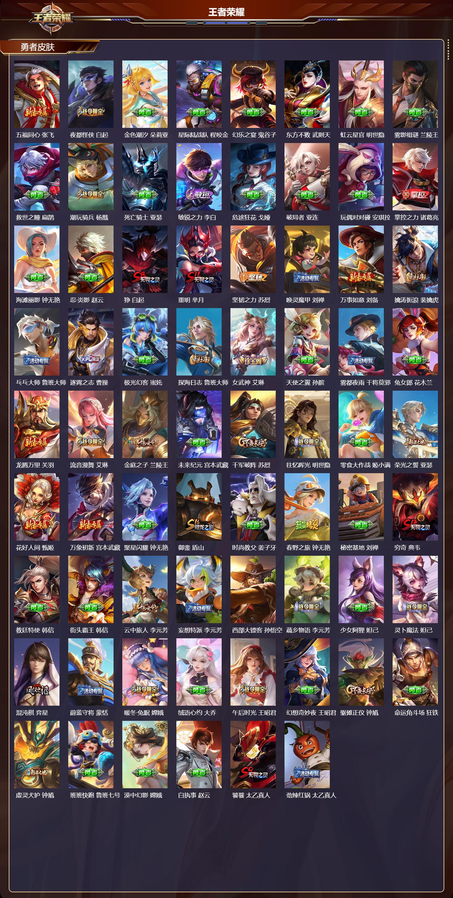 WZLX4223139王者荣耀账号详情图5 WZLX4223139王者荣耀账号详情图5