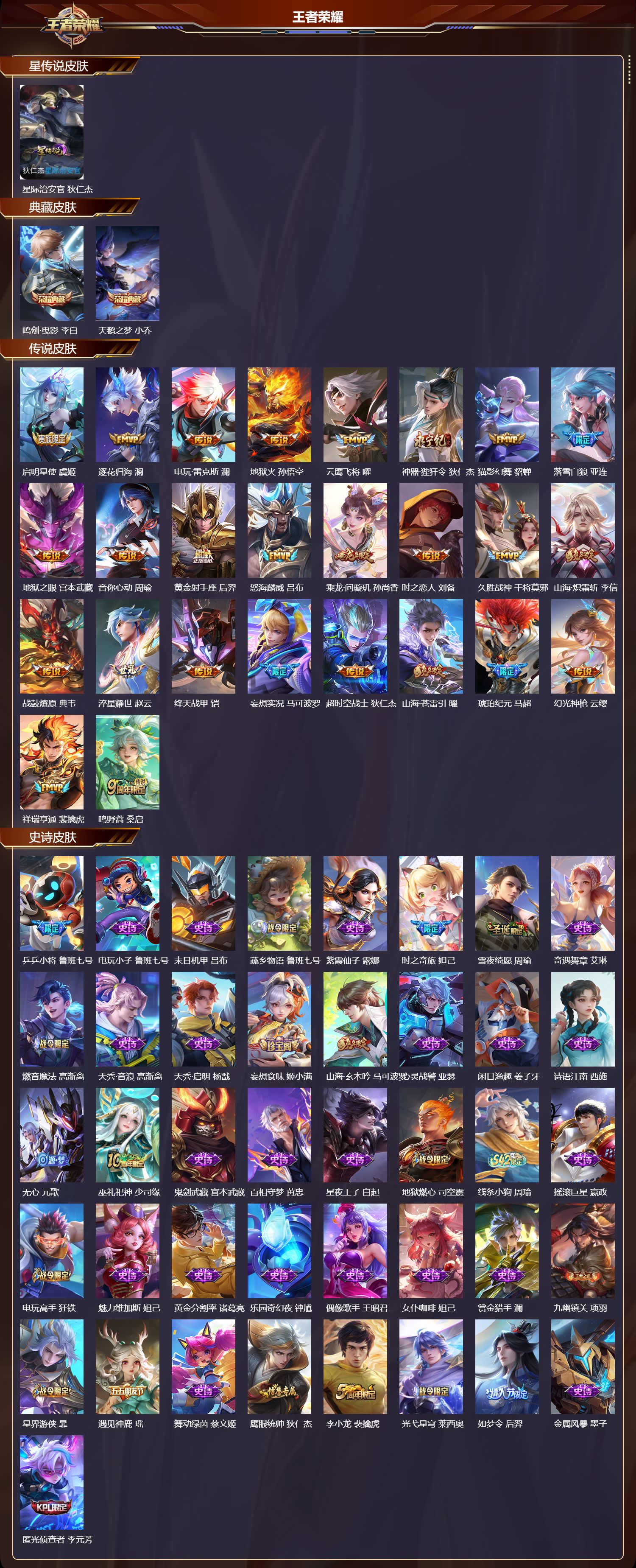 WZQM4196170王者荣耀账号详情图3