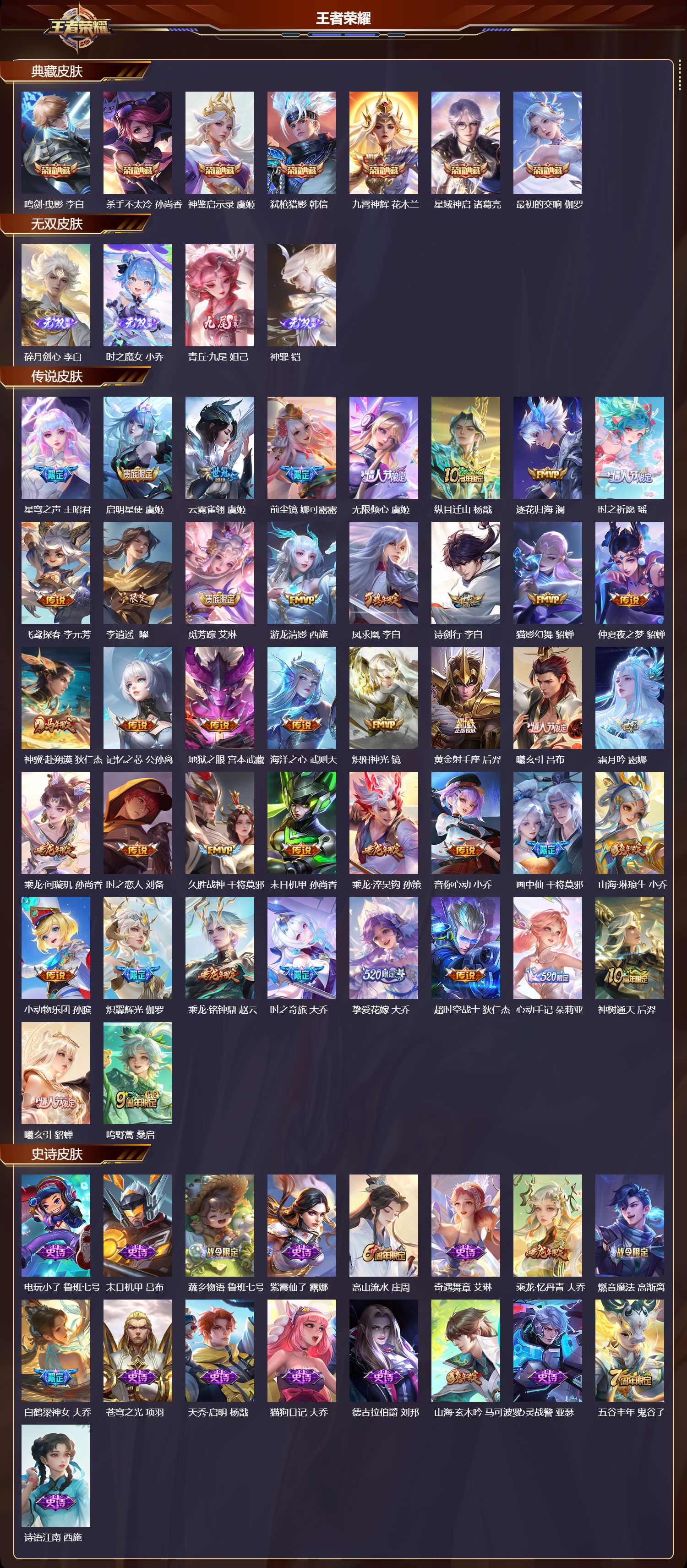 WZLX4223139王者荣耀账号详情图2 WZLX4223139王者荣耀账号详情图2