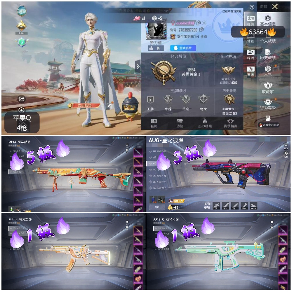 HPSJ4117132和平精英账号详情图4