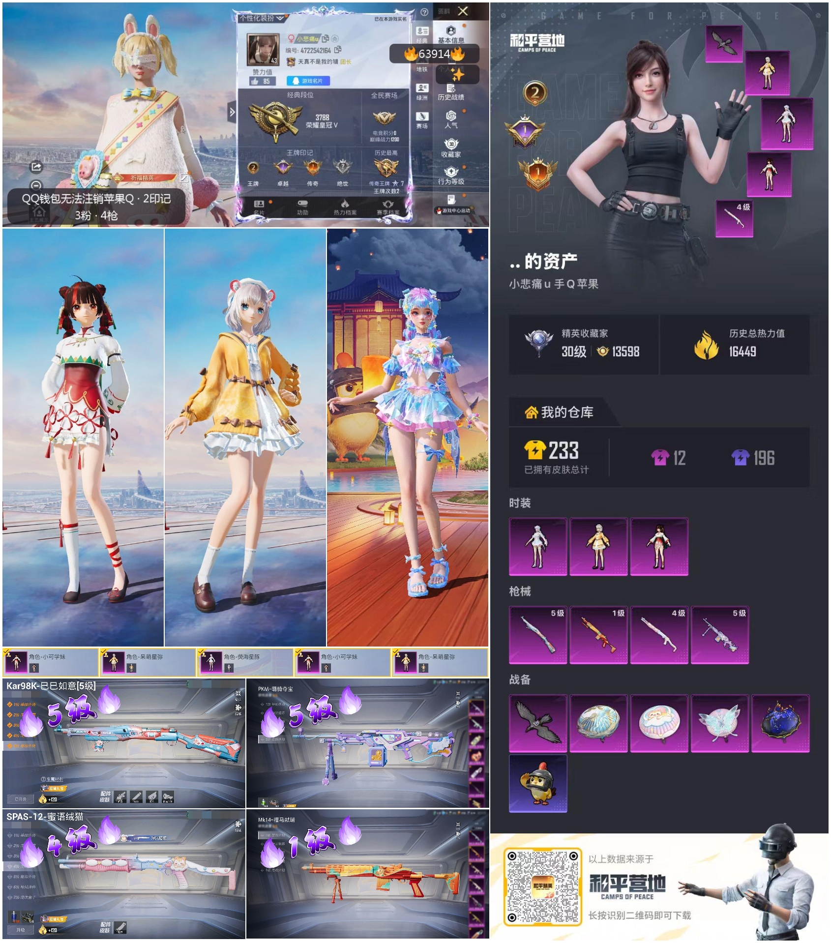 HPSJ4117224和平精英账号详情图4