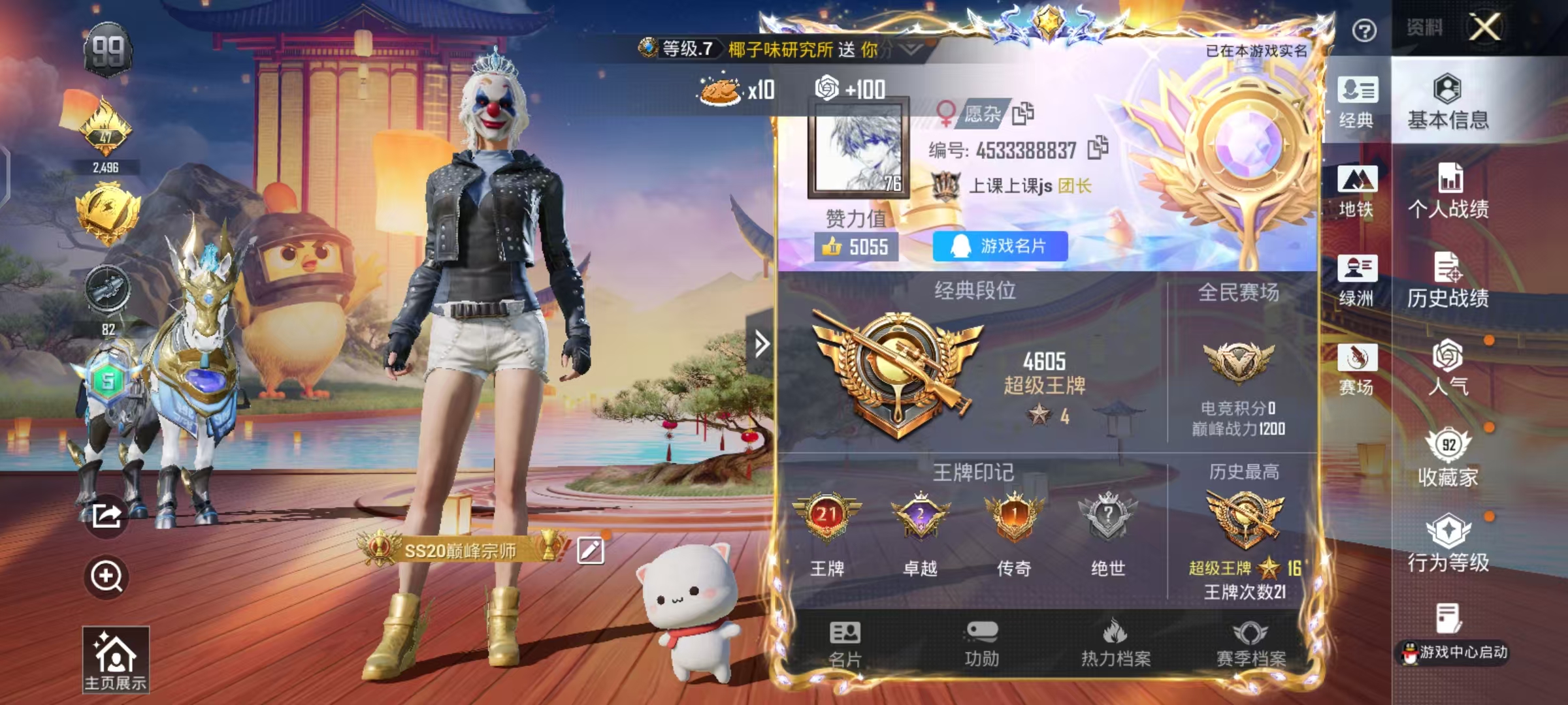 HPSJ4116950和平精英账号详情图3