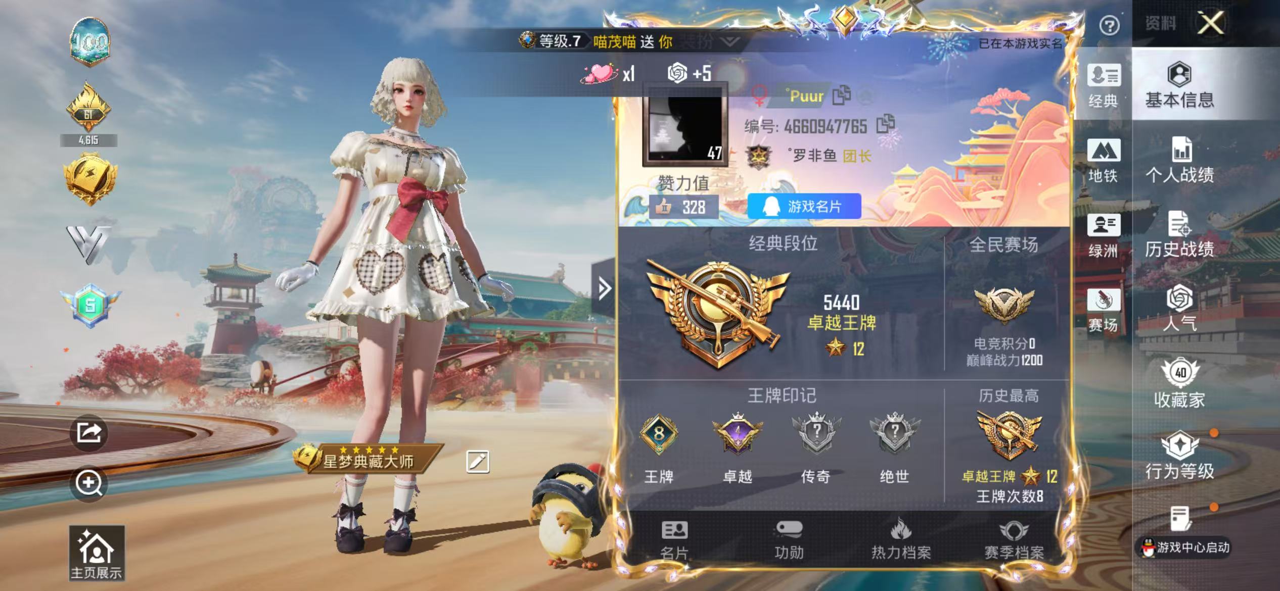 HPSJ4116988和平精英账号详情图3